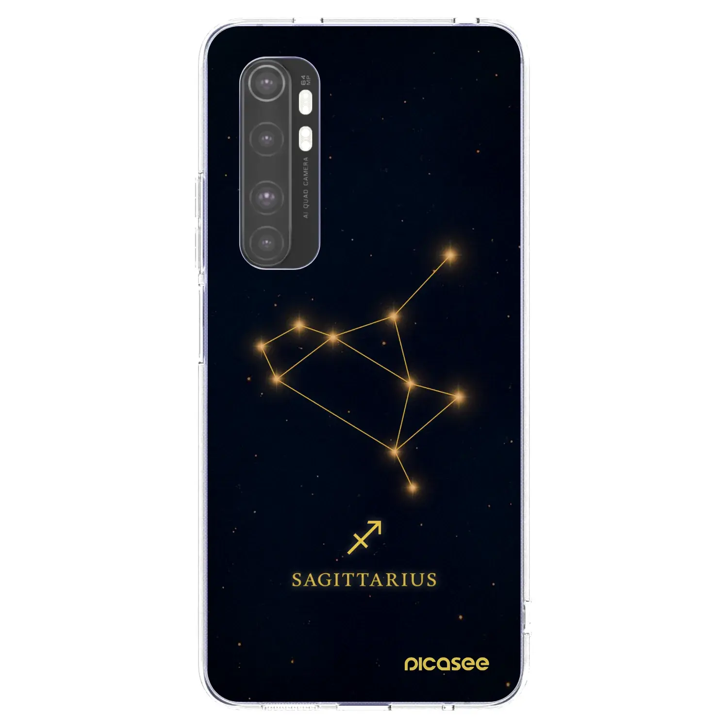 Silikonový průhledný obal pro Xiaomi Mi Note 10 Lite - SAGITTARIUS
