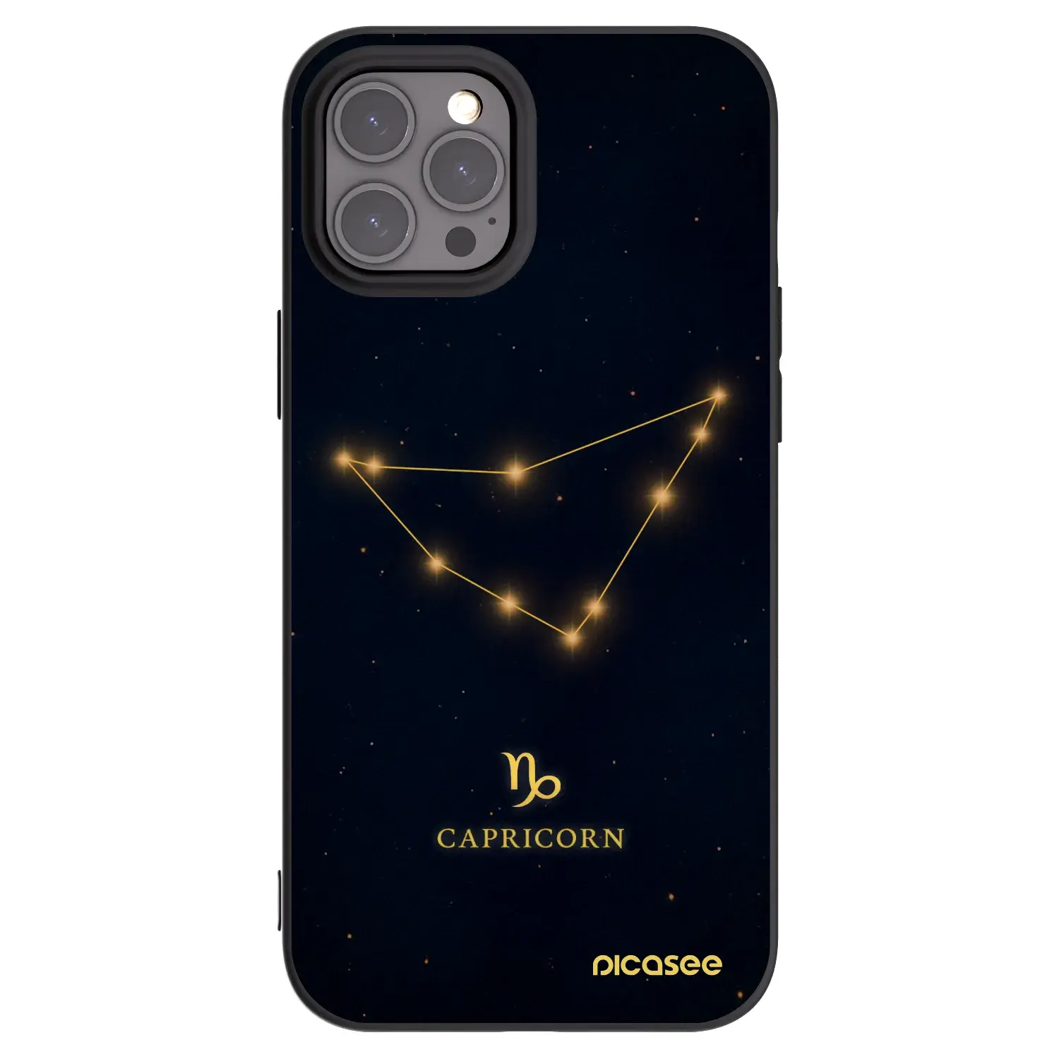 Silikonový černý obal pro Apple iPhone 12 Pro Max - CAPRICORN