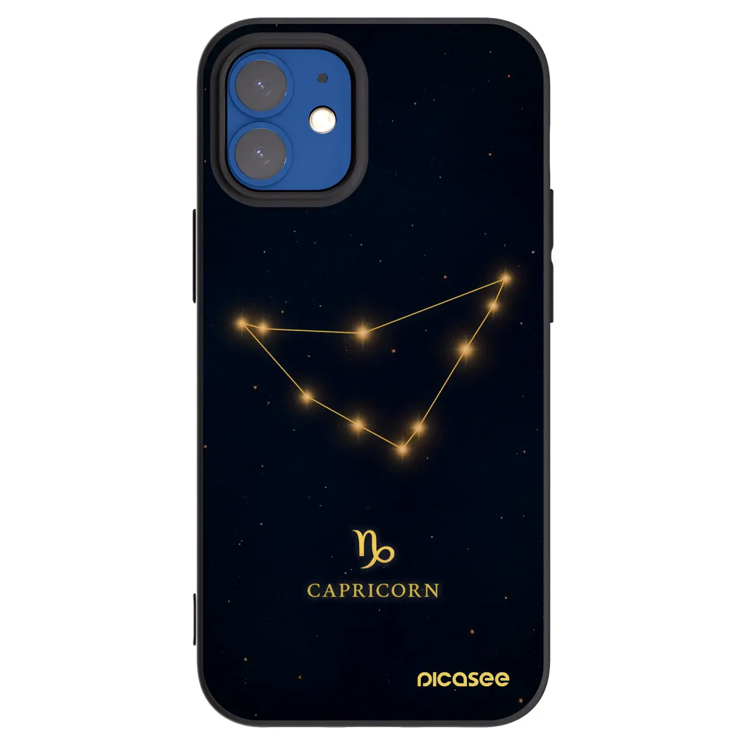 Silikonový černý obal pro Apple iPhone 12 mini - CAPRICORN