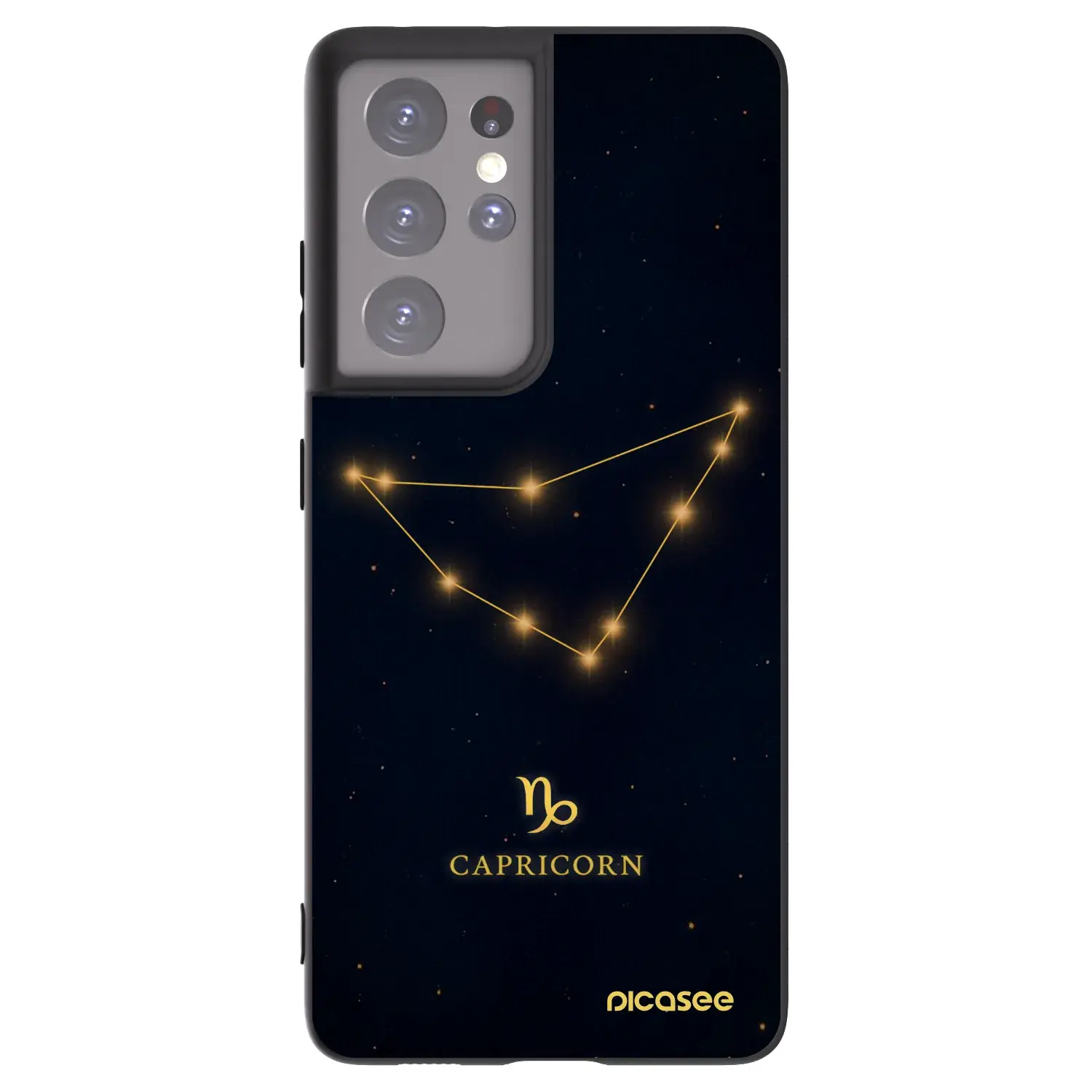 Silikonový černý obal pro Samsung Galaxy S21 Ultra 5G G998B - CAPRICORN