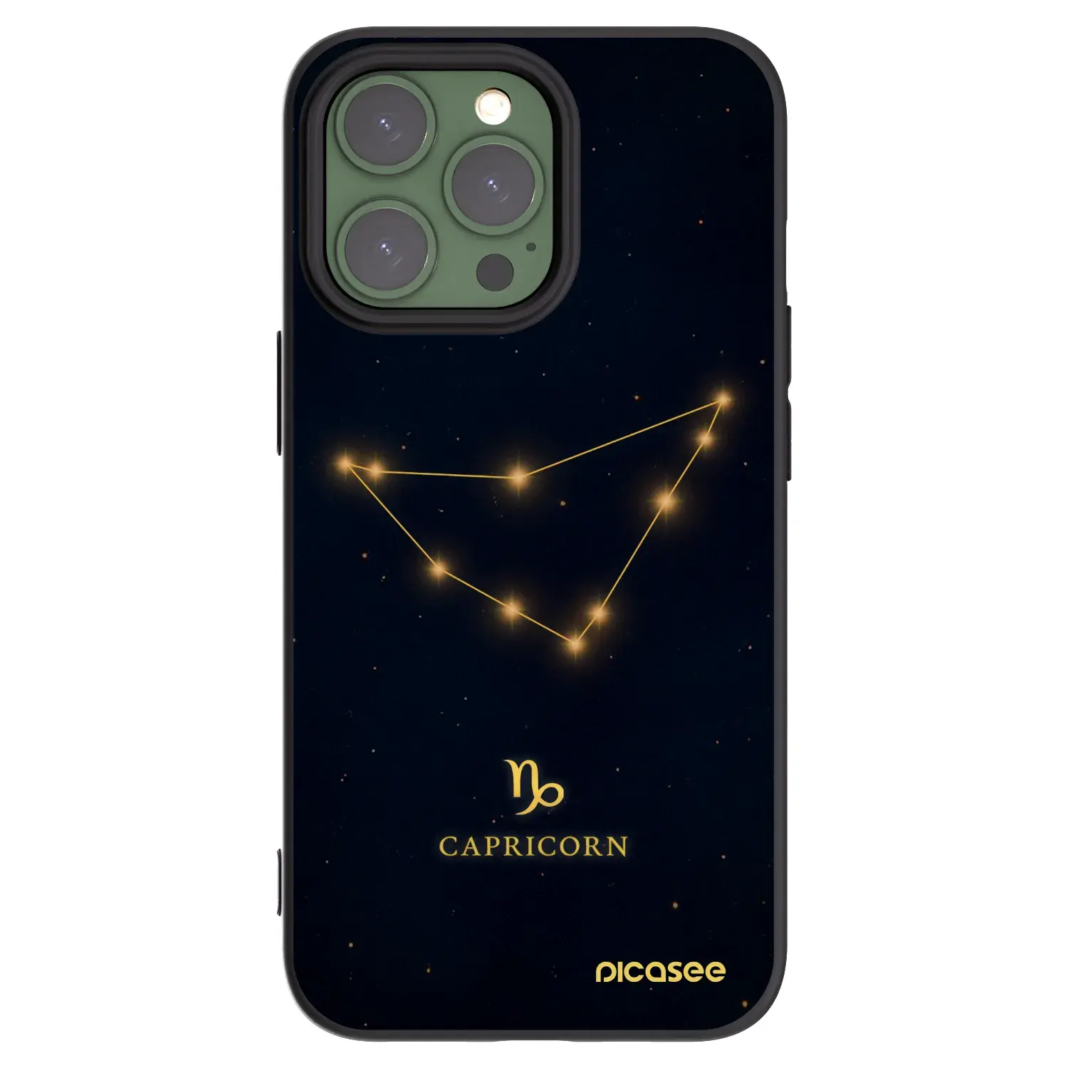 Silikonový černý obal pro Apple iPhone 13 Pro - CAPRICORN