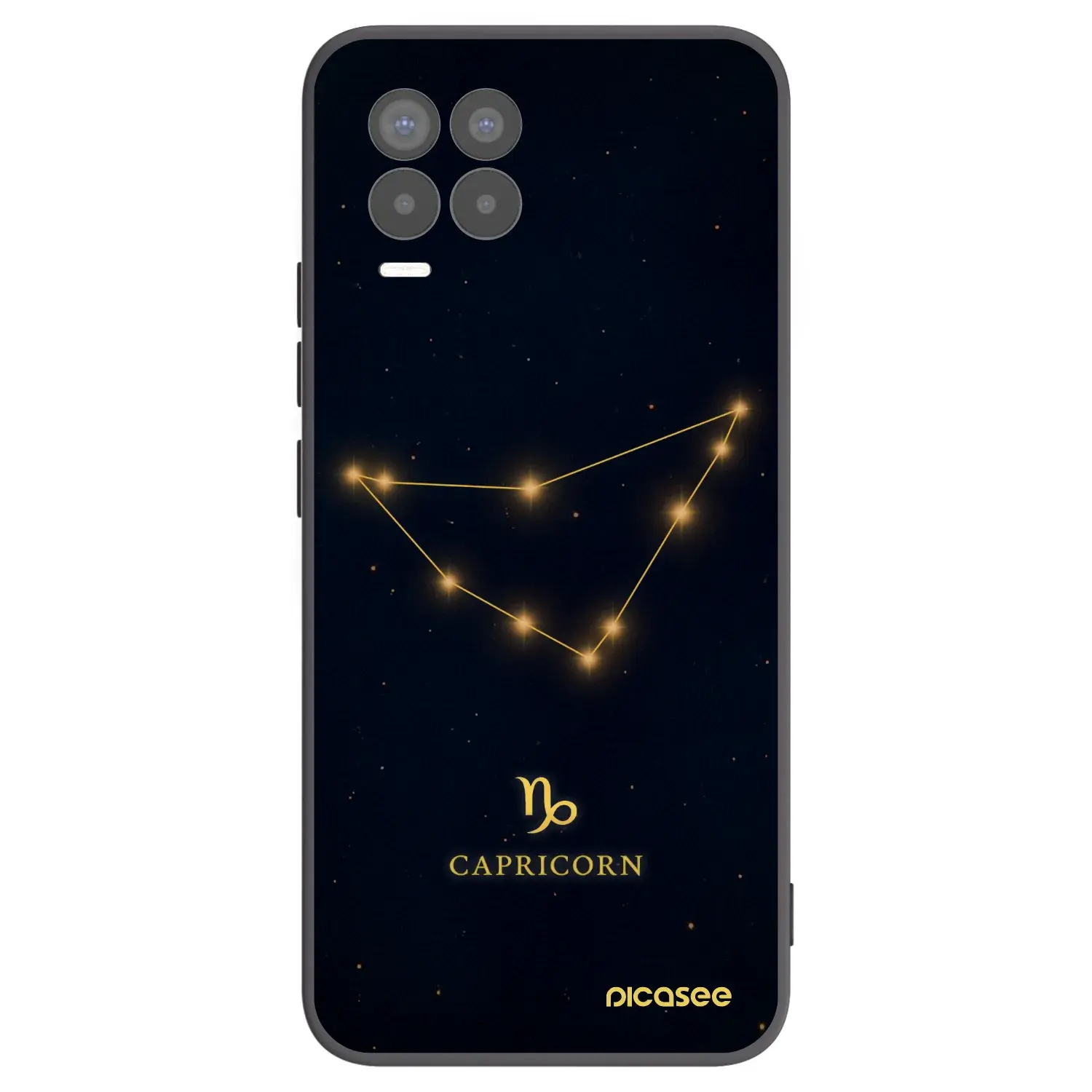 Silikonový černý obal pro Realme 8 Pro - CAPRICORN