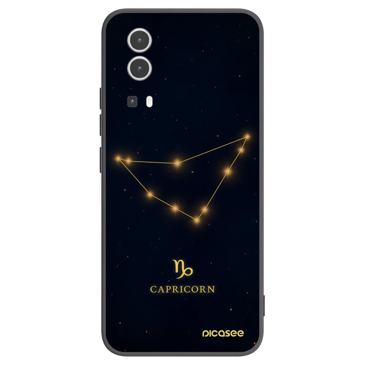 Silikonový černý obal pro Vivo Y72 5G - CAPRICORN