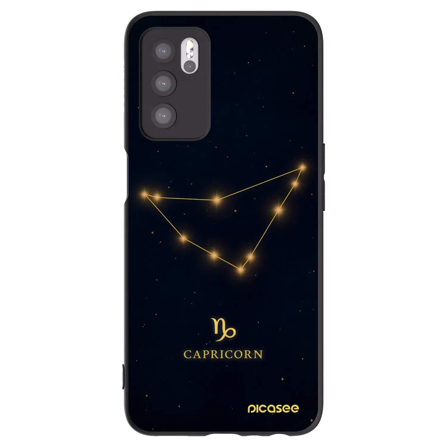Silikonový černý obal pro OPPO A16 - CAPRICORN