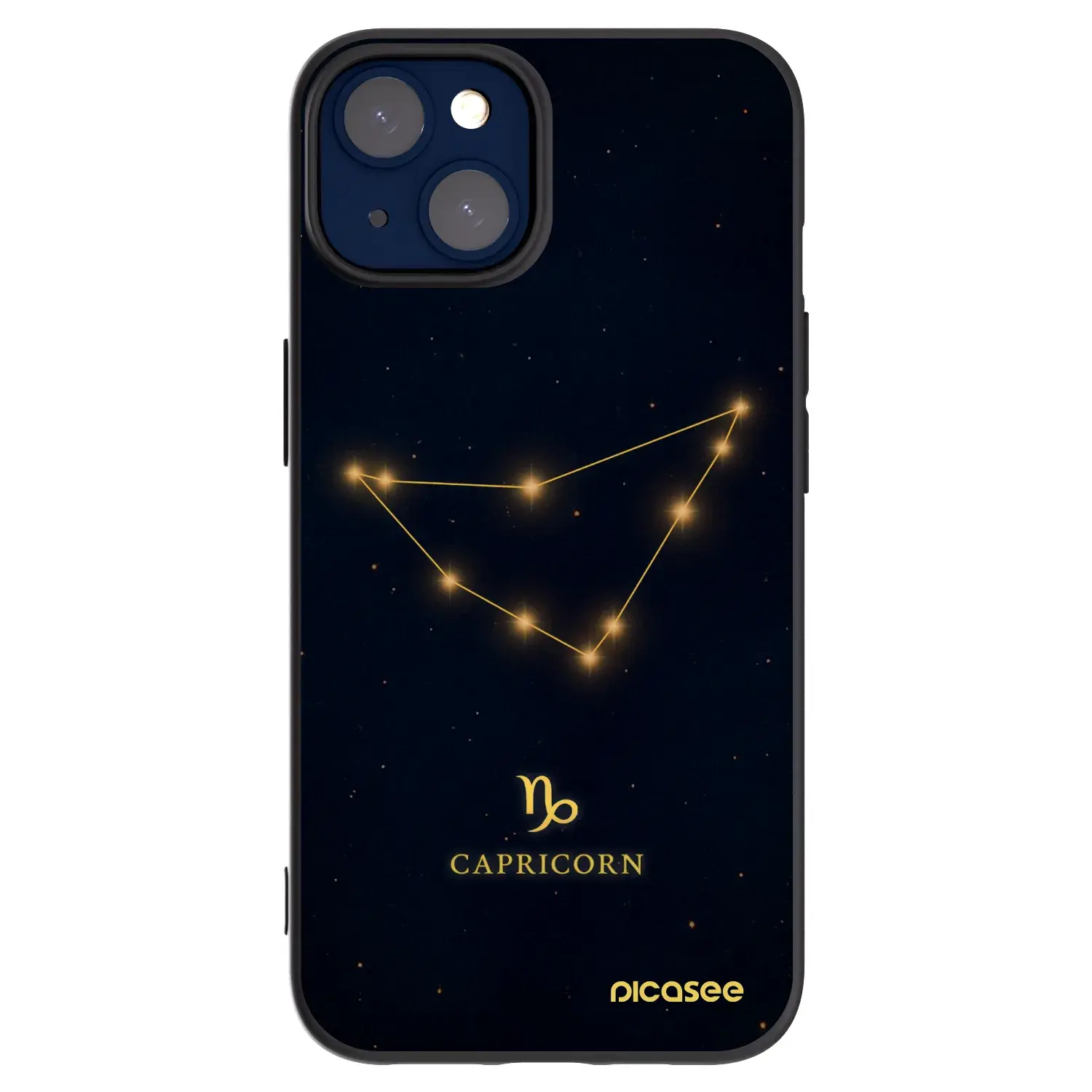 Silikonový černý obal pro Apple iPhone 14 - CAPRICORN