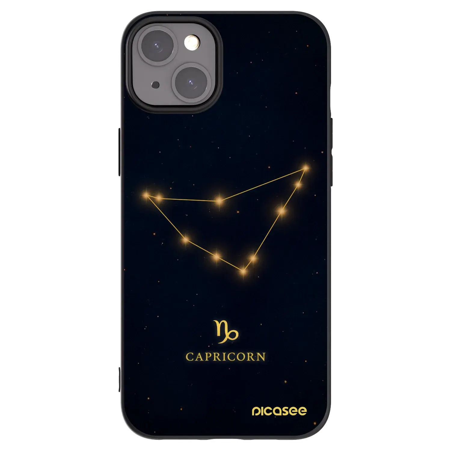 Silikonový černý obal pro Apple iPhone 15 Plus - CAPRICORN