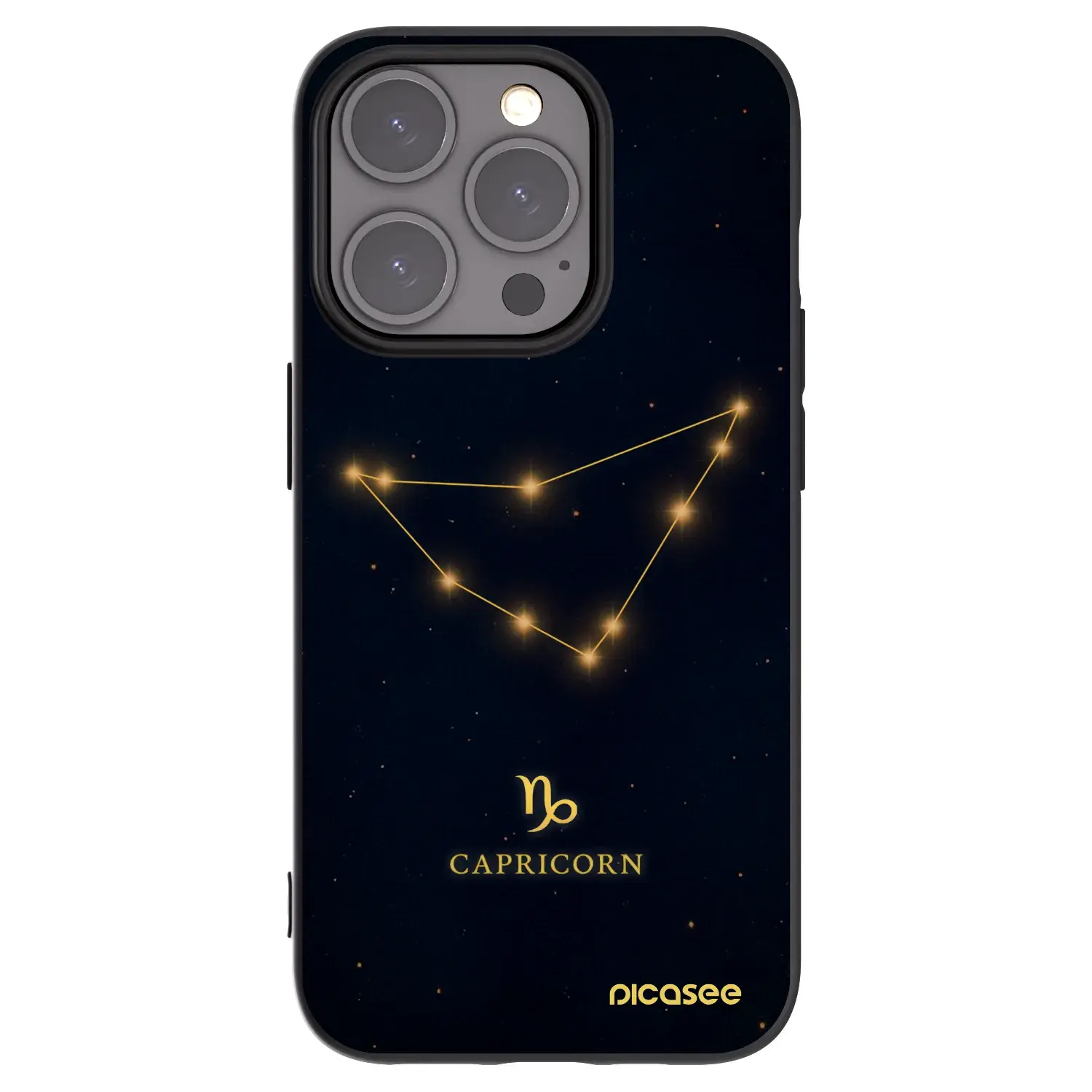 Silikonový černý obal pro Apple iPhone 15 Pro - CAPRICORN