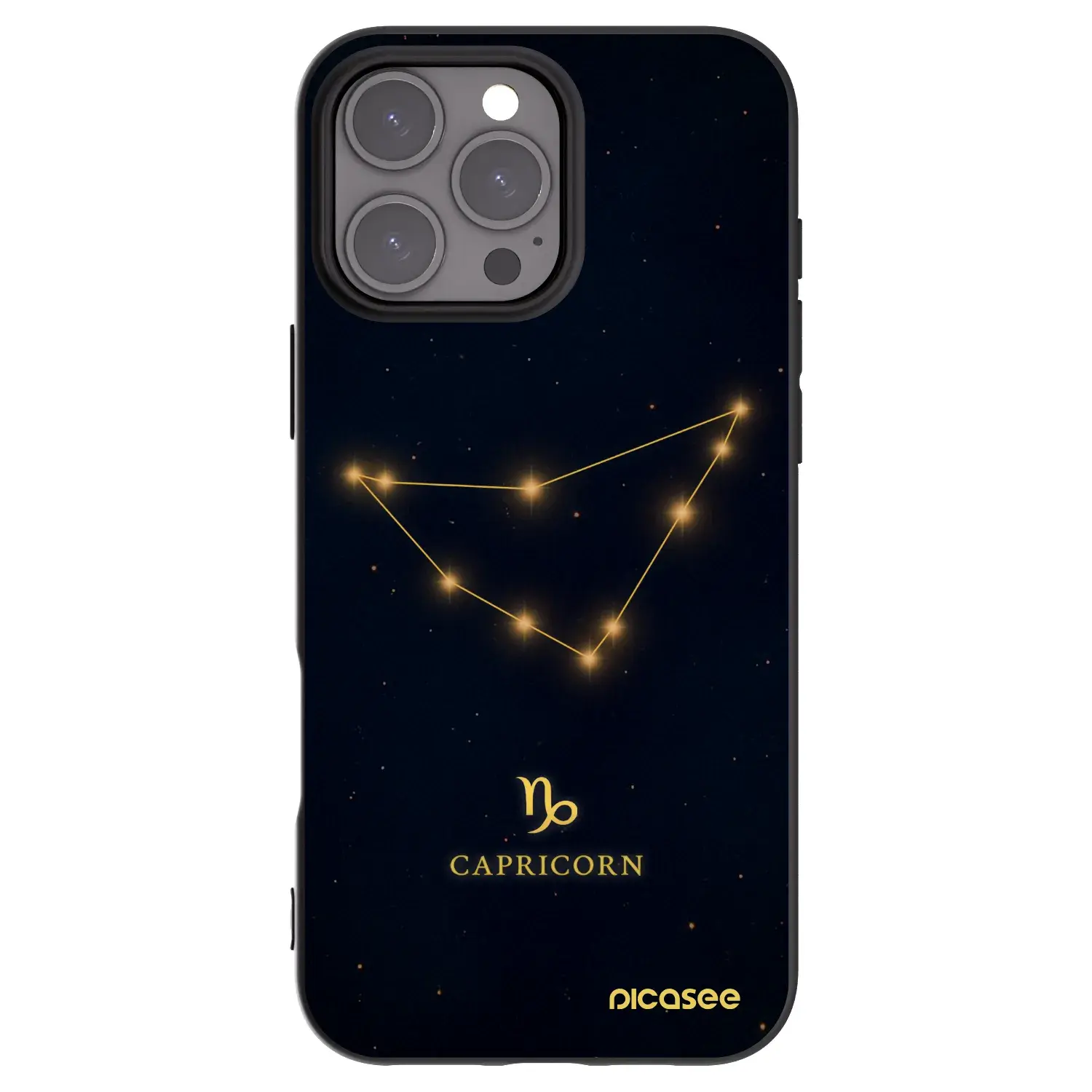 Silikonový černý obal pro Apple iPhone 16 Pro Max - CAPRICORN