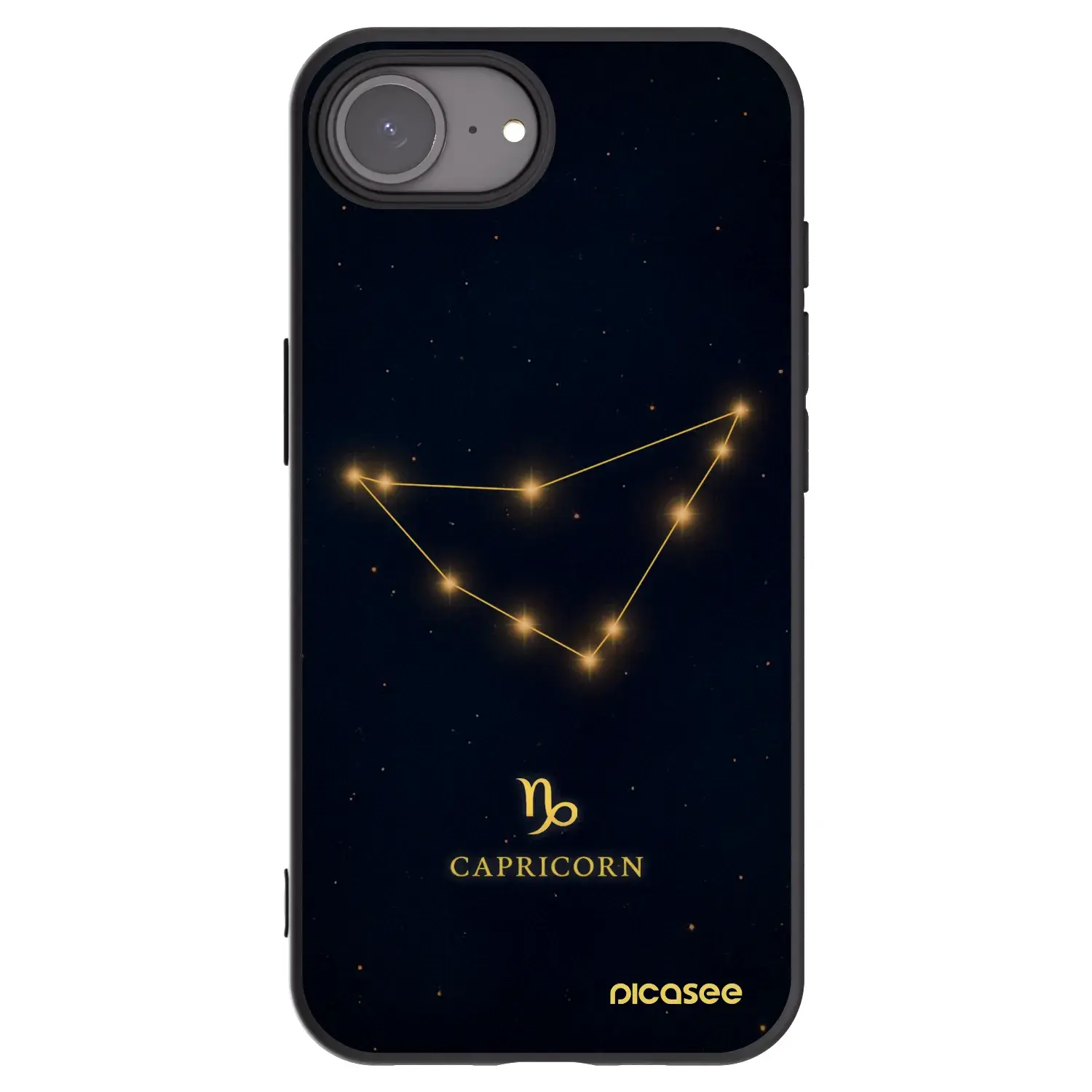 Silikonový černý obal pro Apple iPhone 16e - CAPRICORN