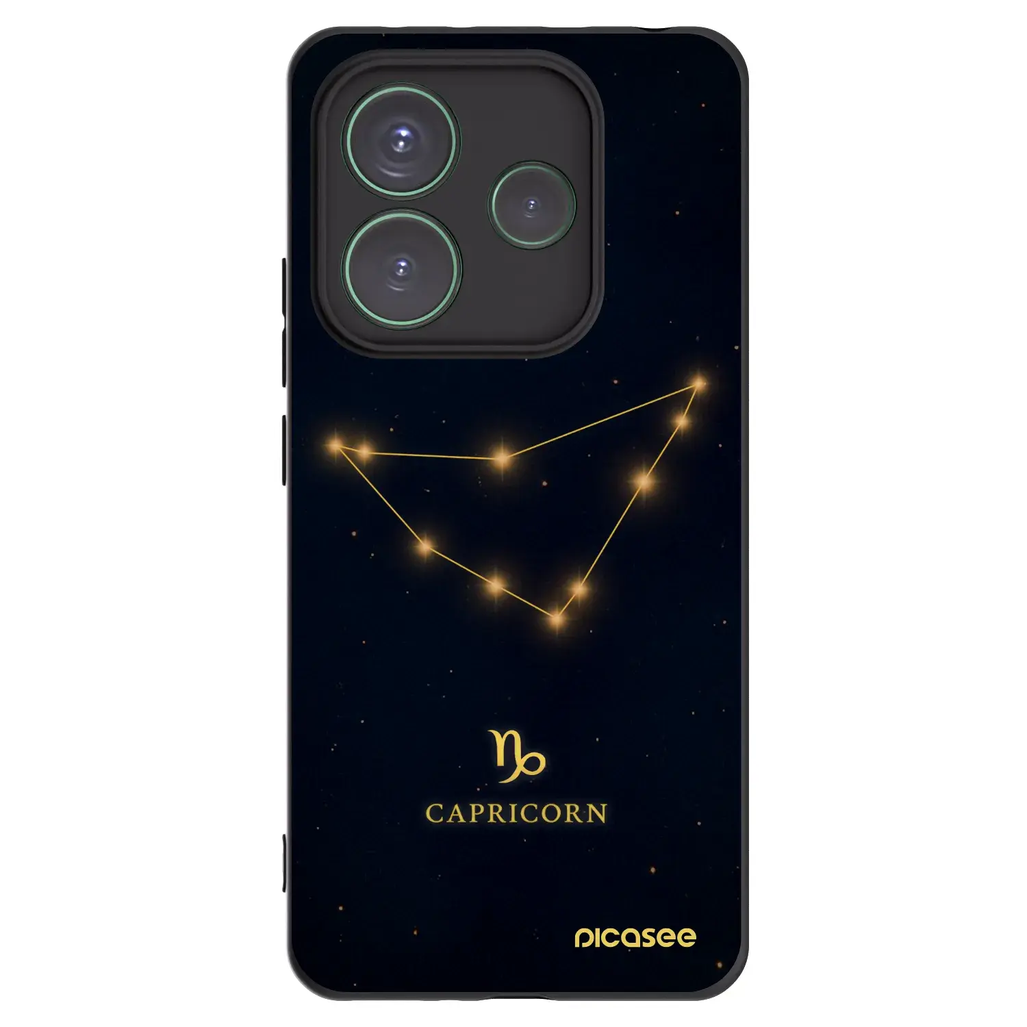 Silikonový černý obal pro Xiaomi Redmi Note 14 5G - CAPRICORN