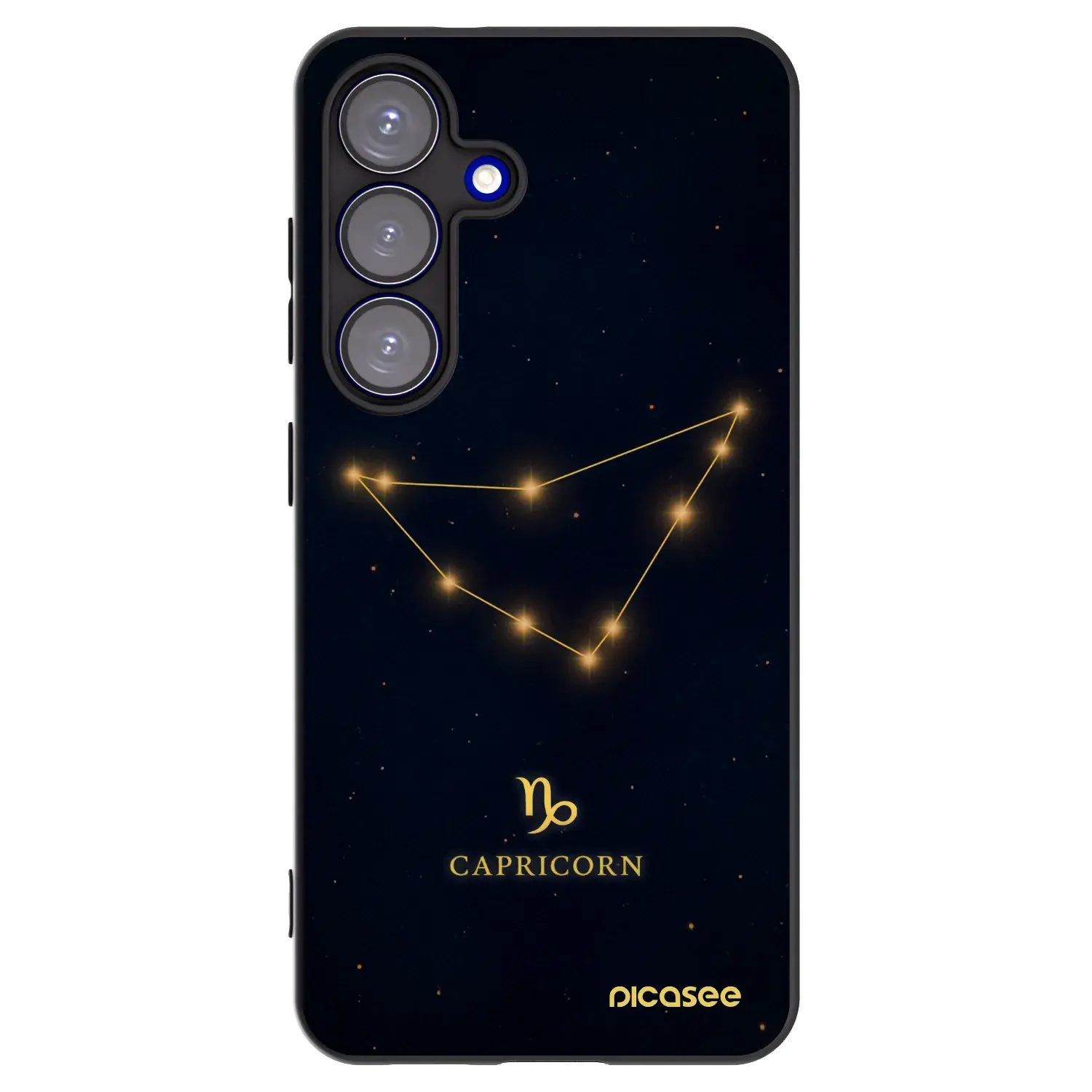 Silikonový černý obal pro Samsung Galaxy S25 5G - CAPRICORN