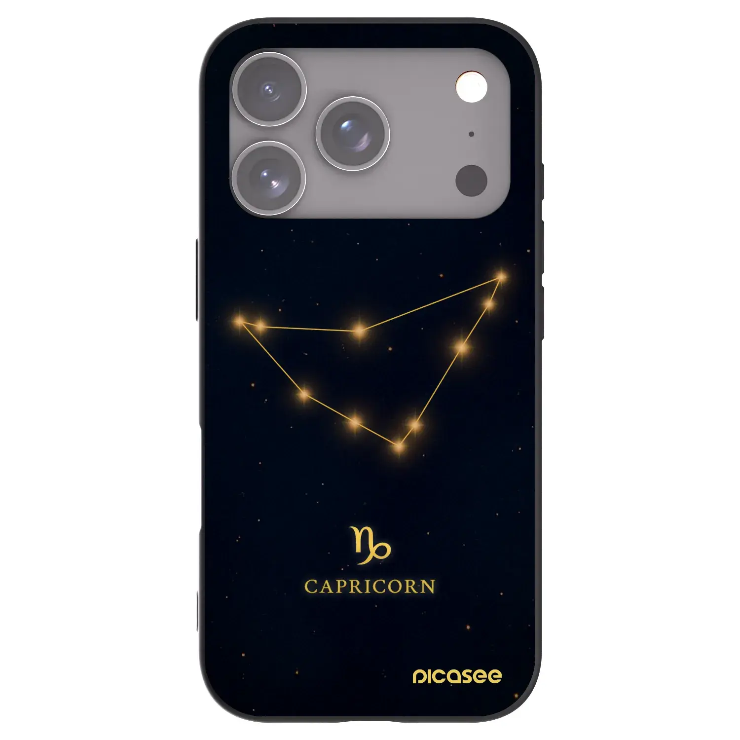 Silikonový černý obal pro Apple iPhone 17 Pro - CAPRICORN