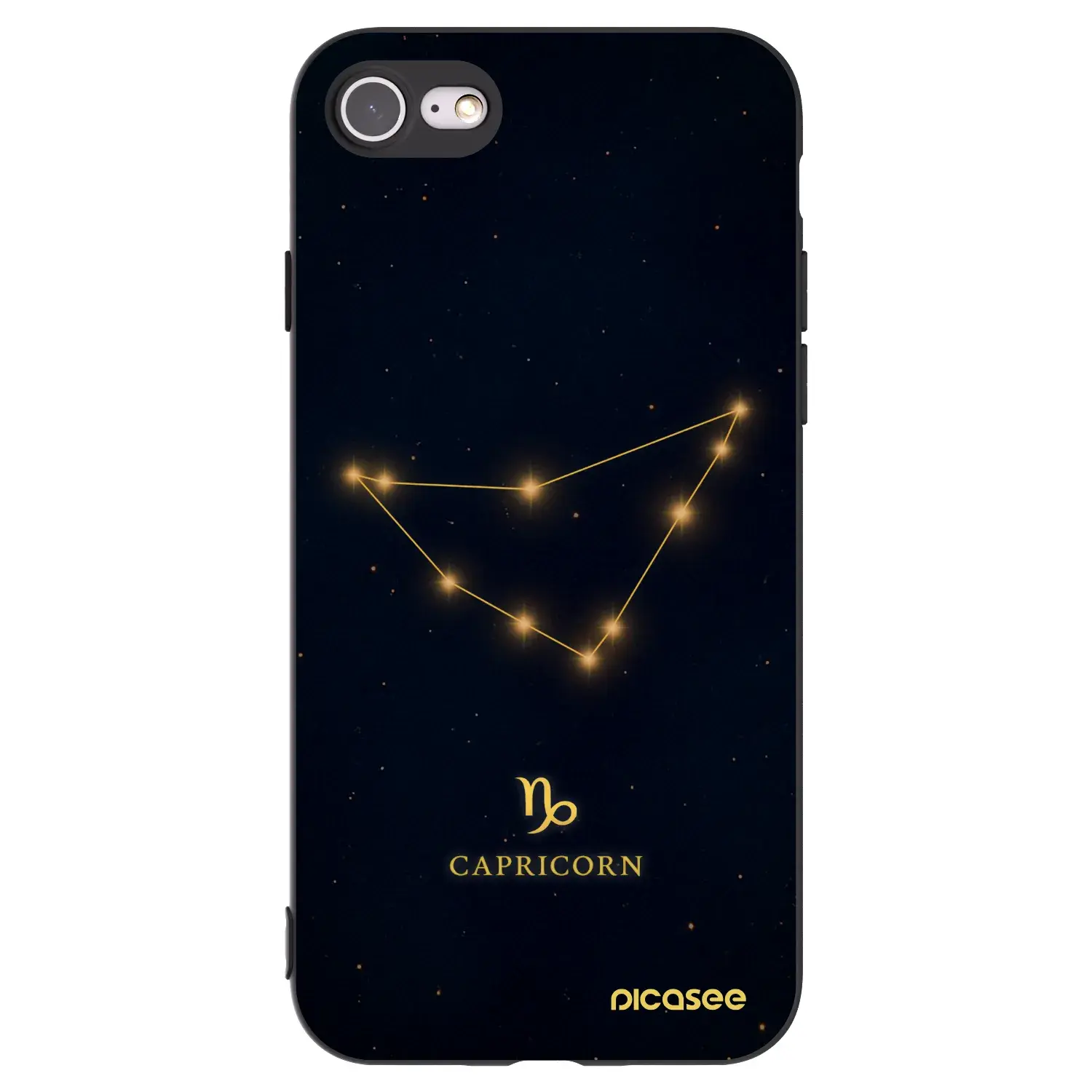 Silikonový černý obal pro Apple iPhone SE 2020 - CAPRICORN