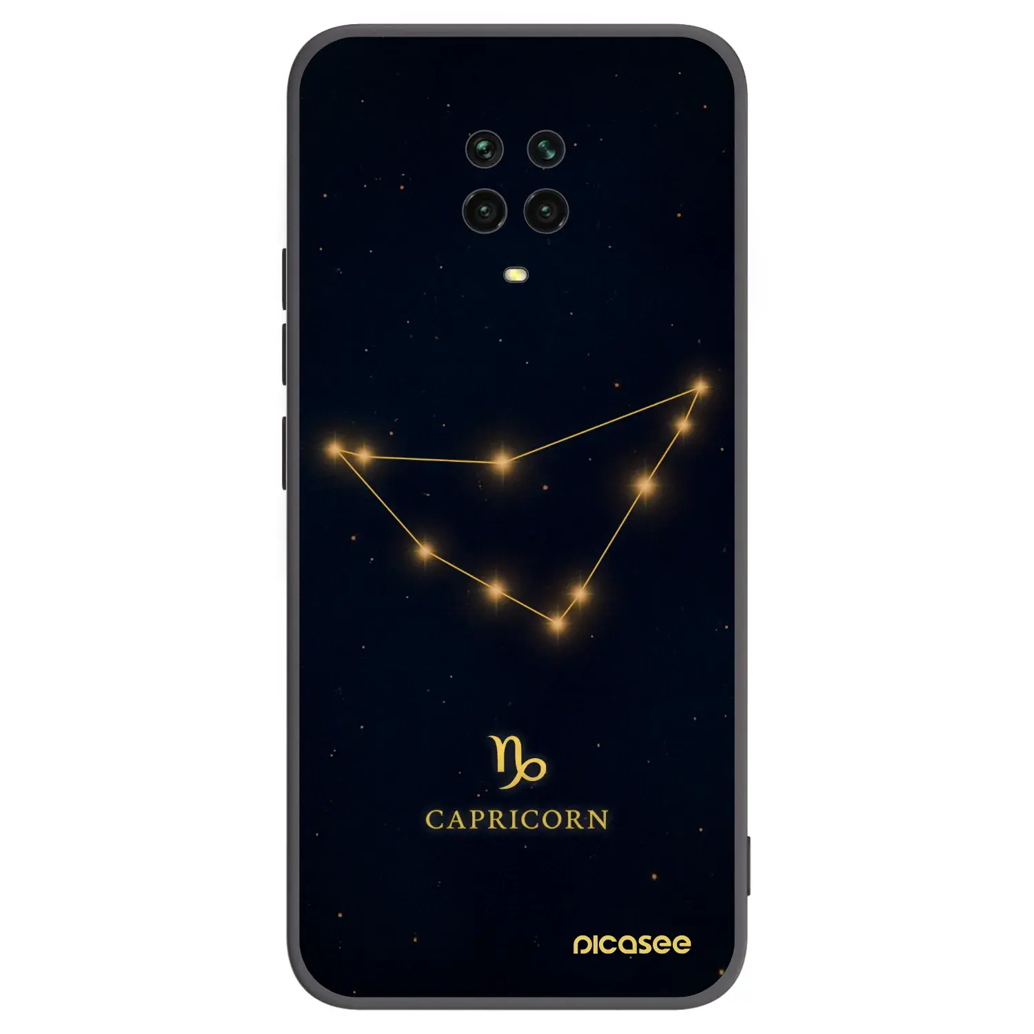 Silikonový černý obal pro Xiaomi Redmi Note 9 Pro - CAPRICORN