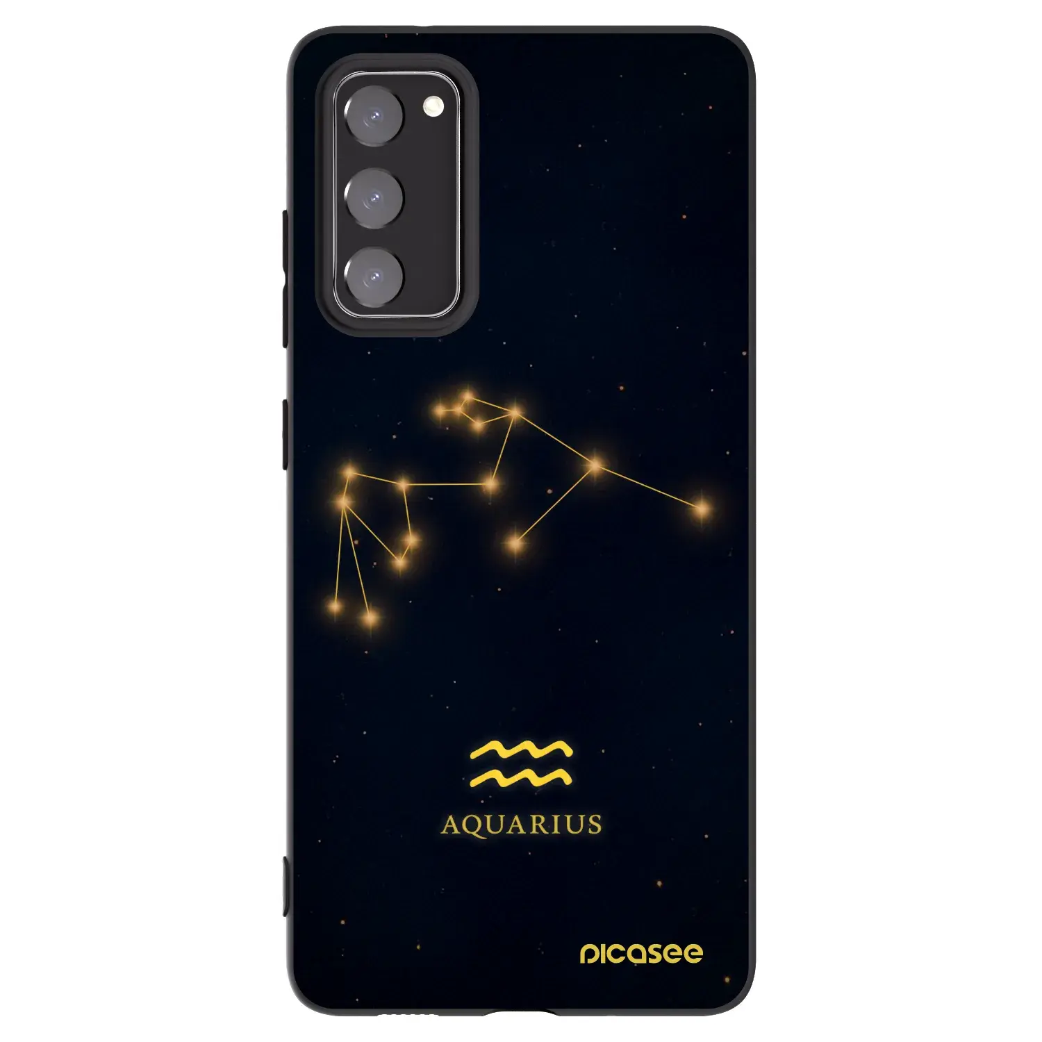 Silikonový černý obal pro Samsung Galaxy S20 FE - AQUARIUS