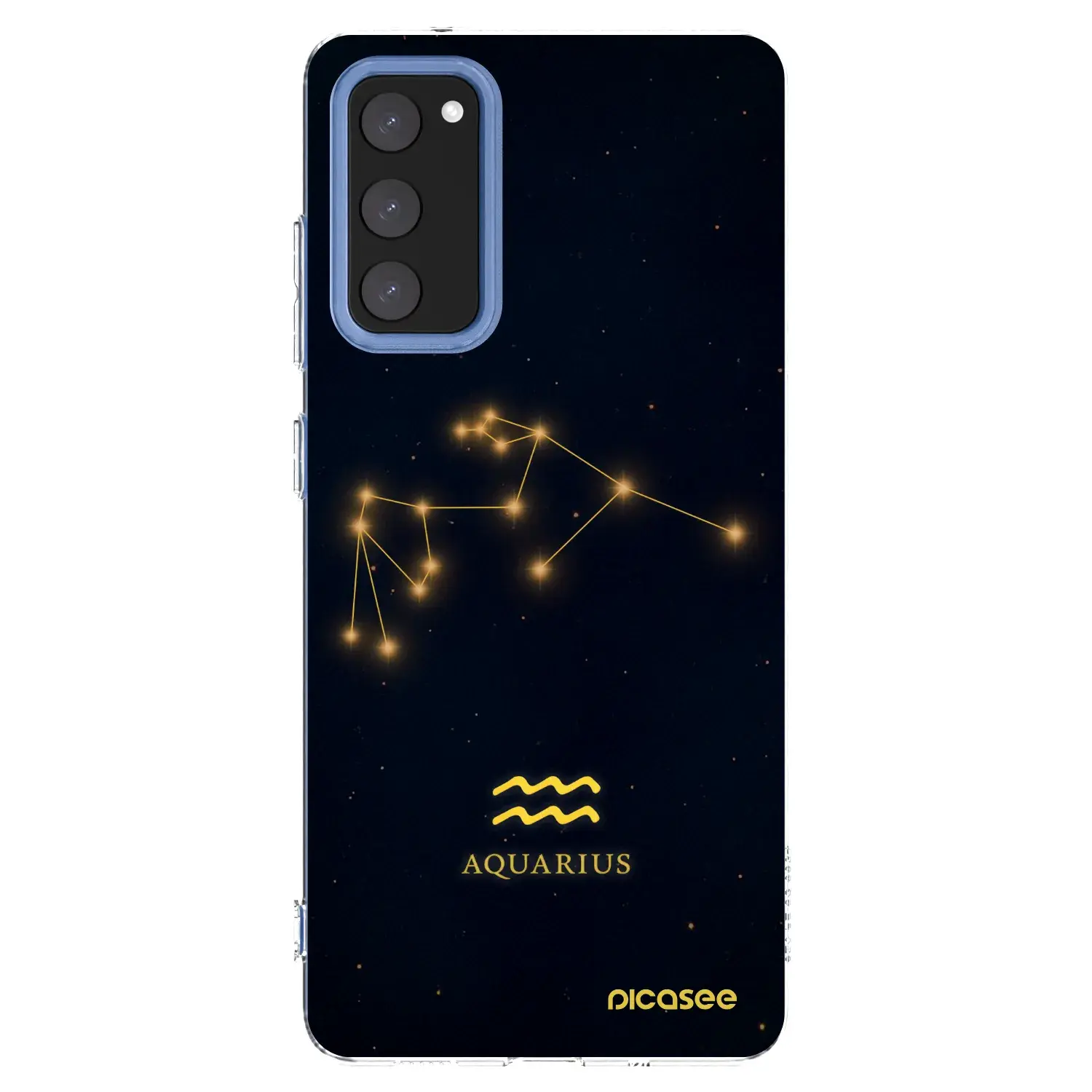 Silikonový průhledný obal pro Samsung Galaxy S20 FE - AQUARIUS