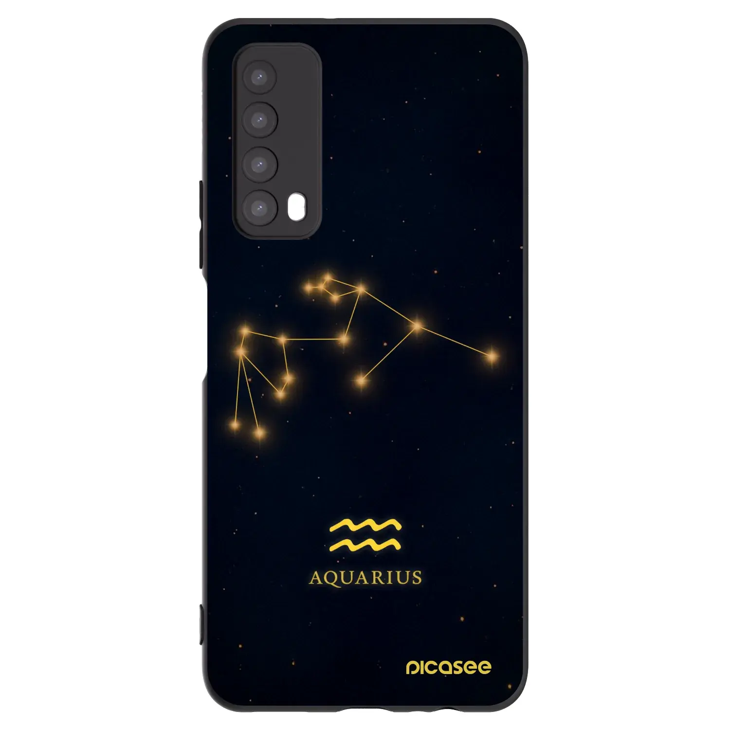 Silikonový černý obal pro Huawei P Smart 2021 - AQUARIUS