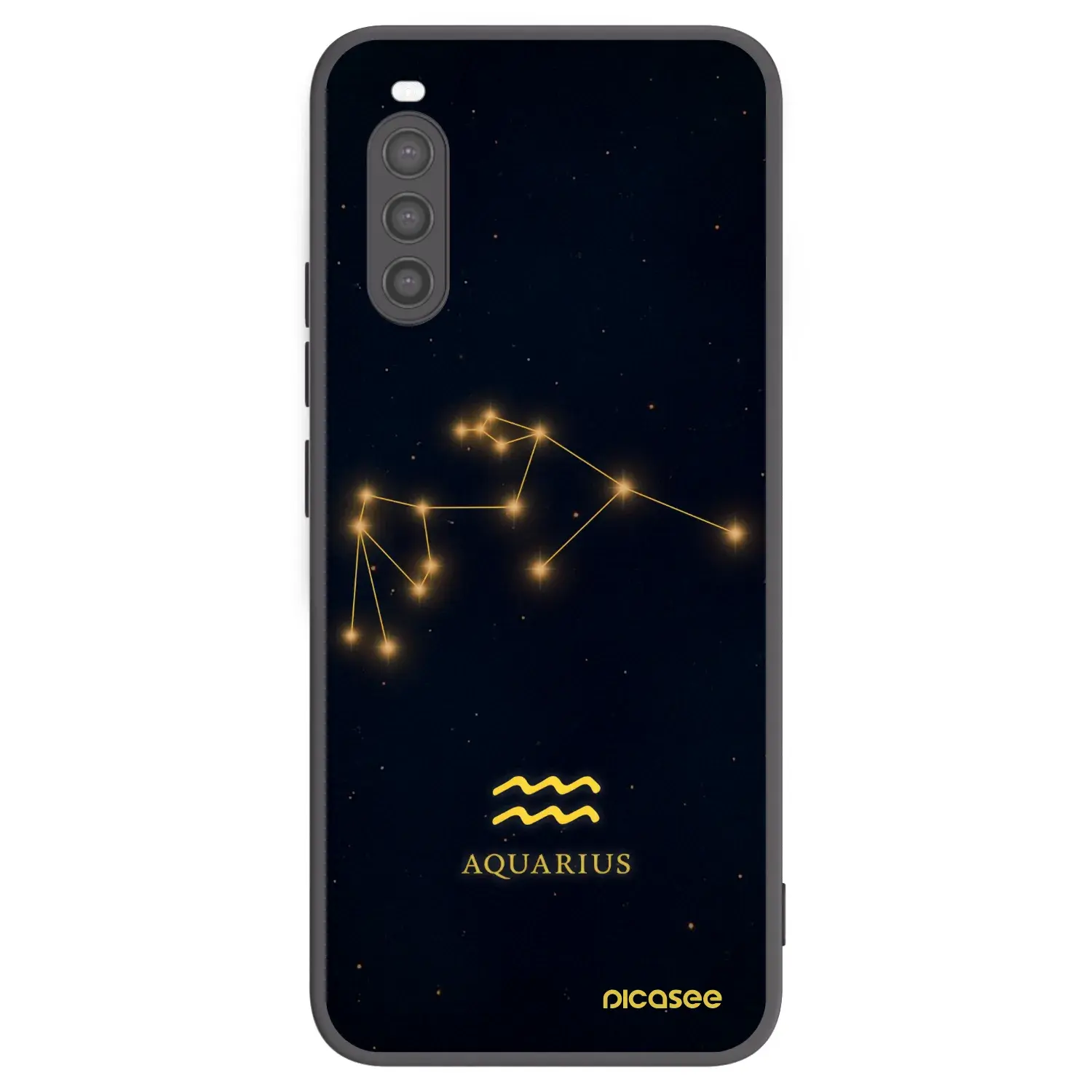 Silikonový černý obal pro Sony Xperia 10 II - AQUARIUS