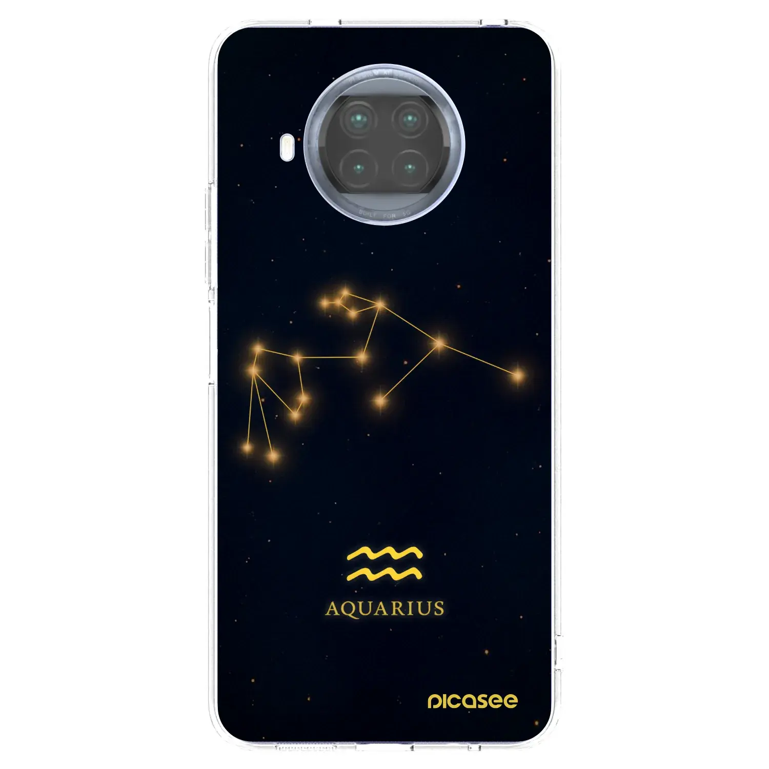 Silikonový průhledný obal pro Xiaomi Mi 10T Lite - AQUARIUS