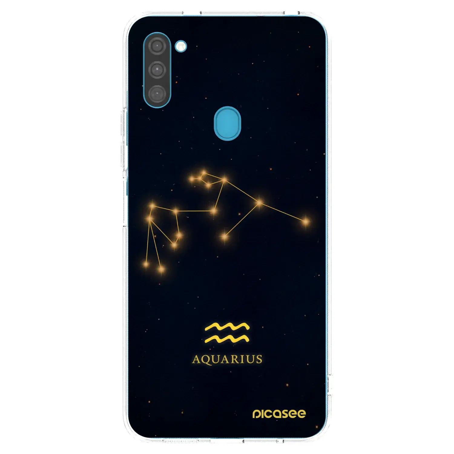 Silikonový průhledný obal pro Samsung Galaxy M11 - AQUARIUS