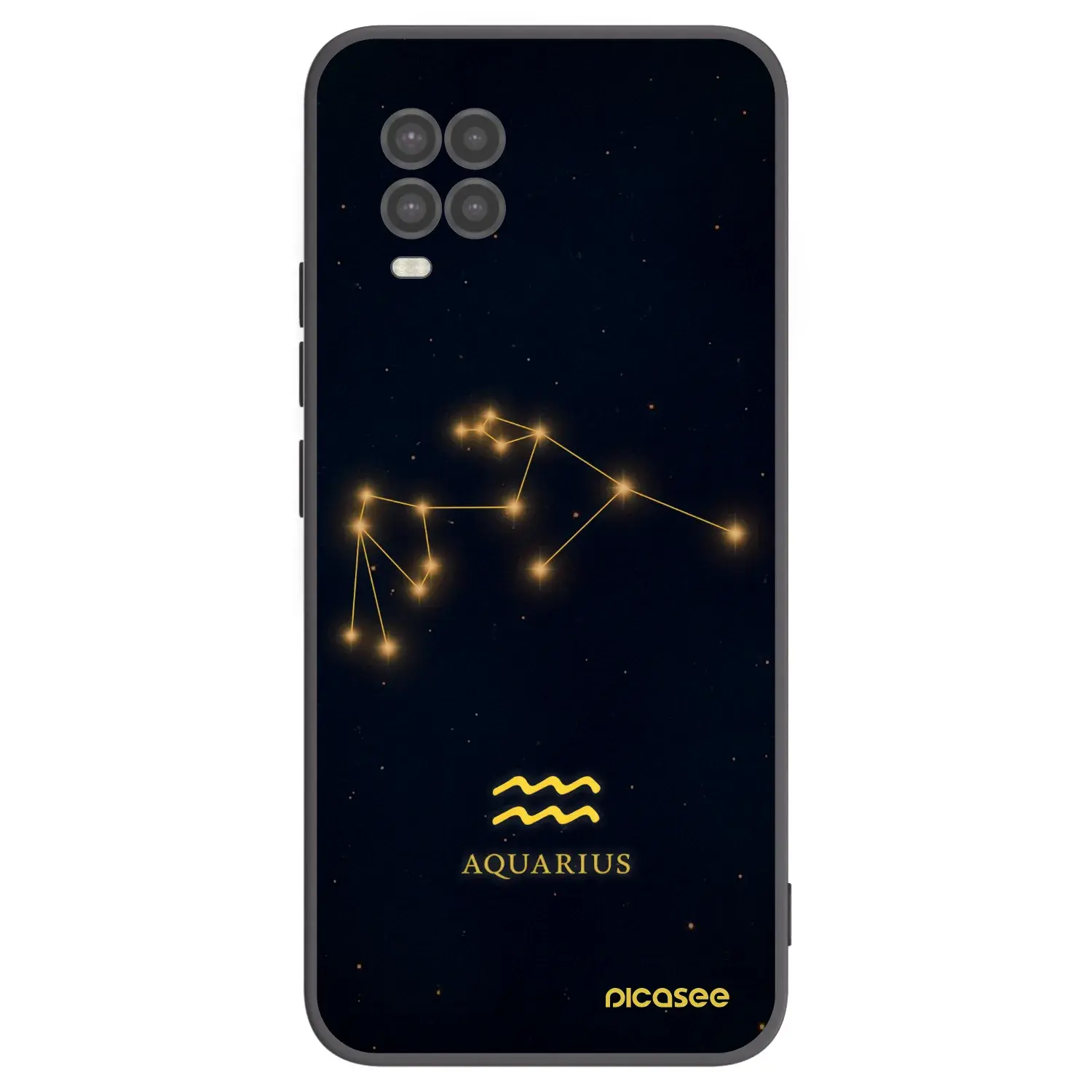 Silikonový černý obal pro Xiaomi Mi 10 Lite - AQUARIUS