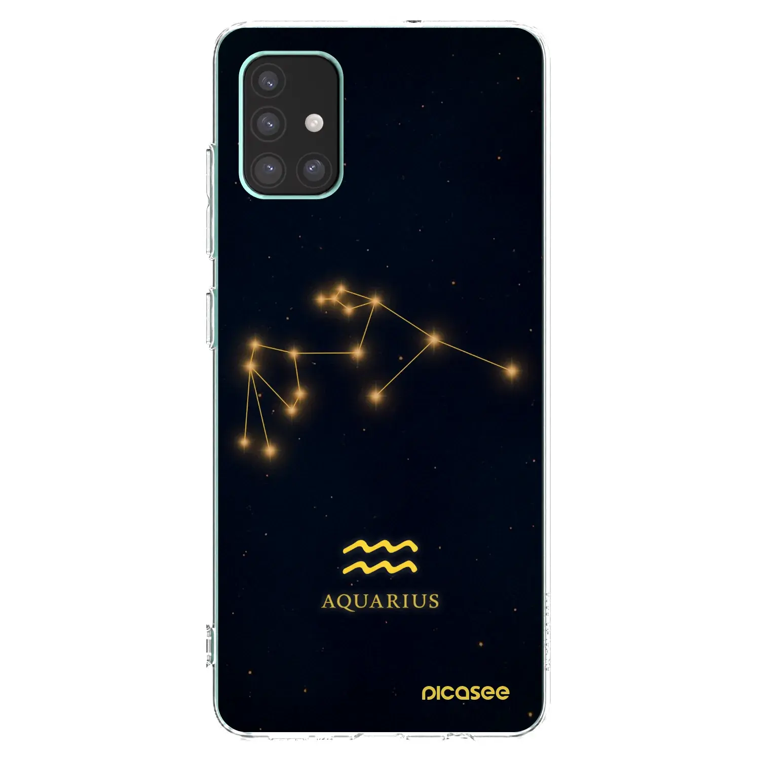 Silikonový průhledný obal pro Samsung Galaxy M51 M515F - AQUARIUS