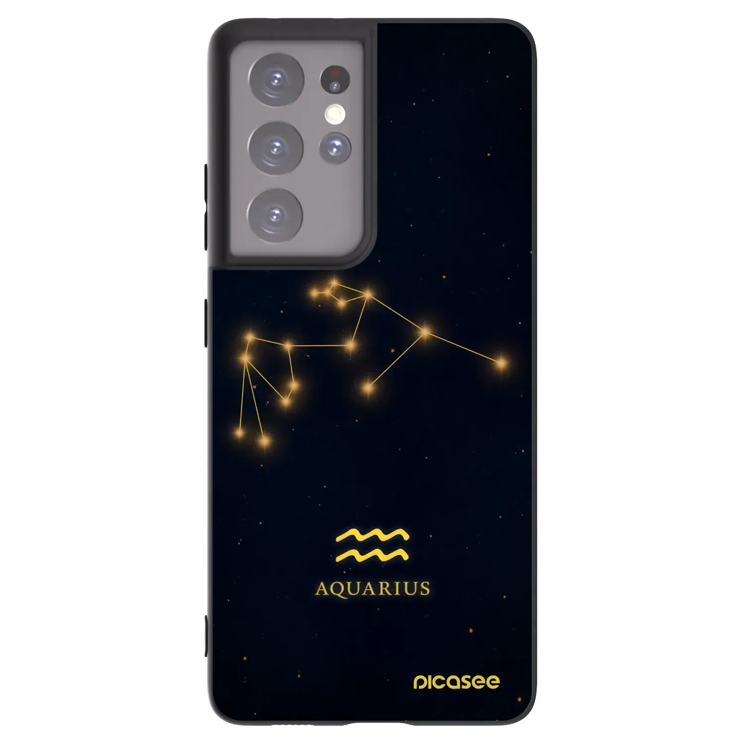 Silikonový černý obal pro Samsung Galaxy S21 Ultra 5G G998B - AQUARIUS