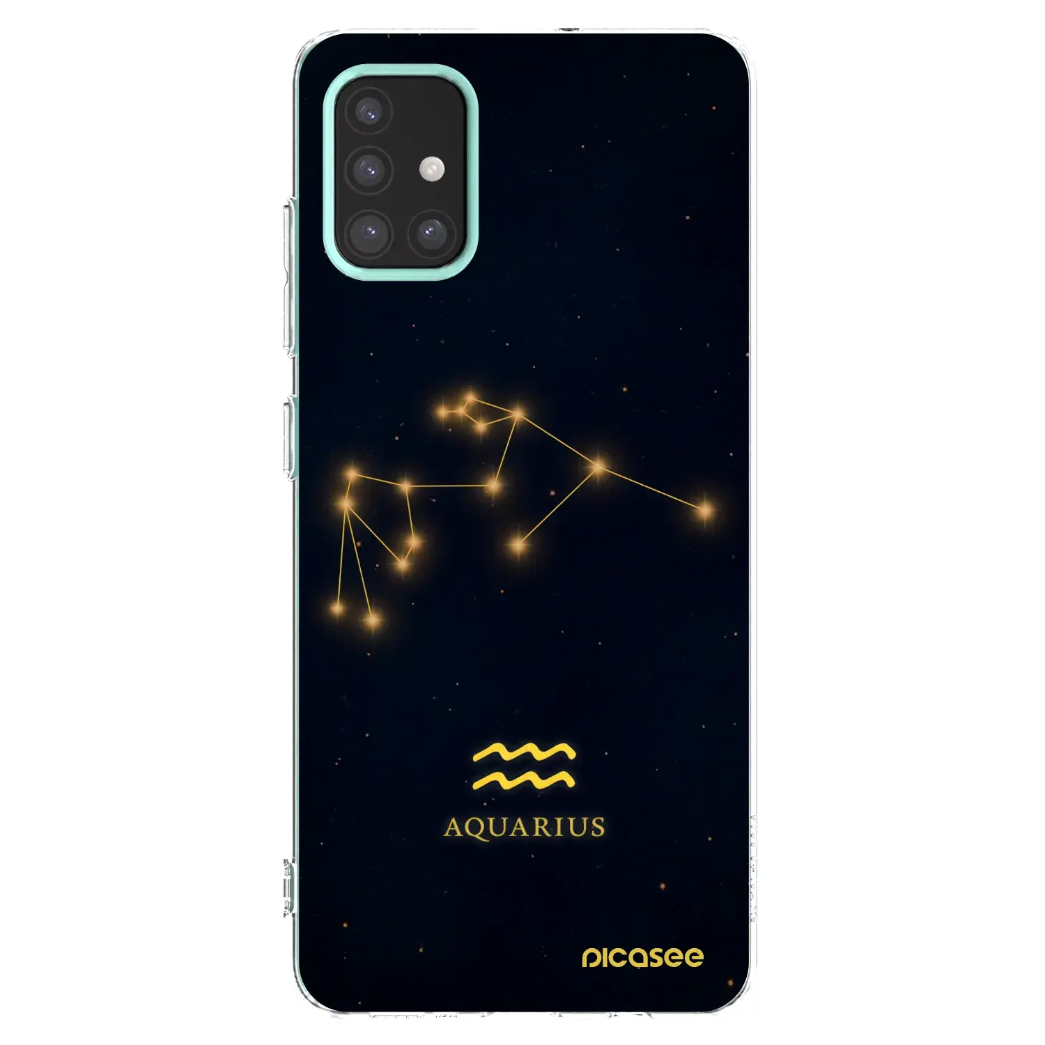 Silikonový průhledný obal pro Samsung Galaxy M31s - AQUARIUS
