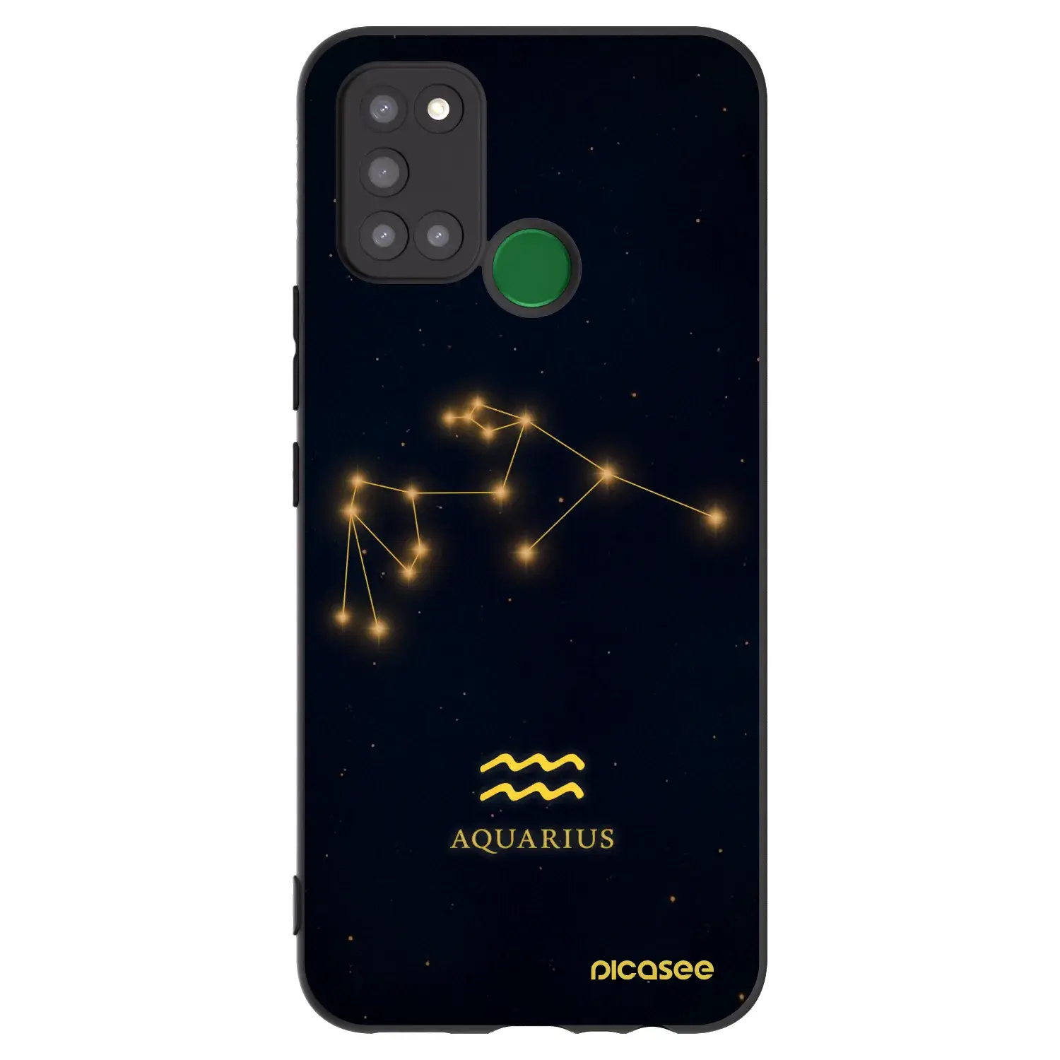 Silikonový černý obal pro Realme 7i - AQUARIUS