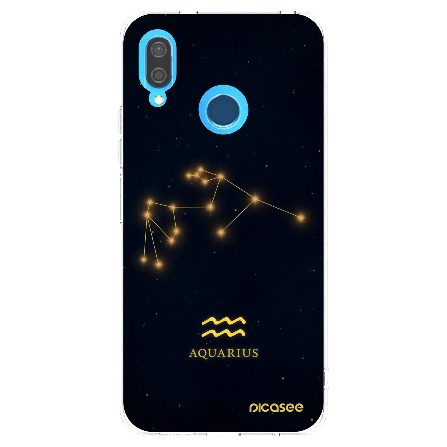 Silikonový průhledný obal pro Huawei P20 Lite - AQUARIUS