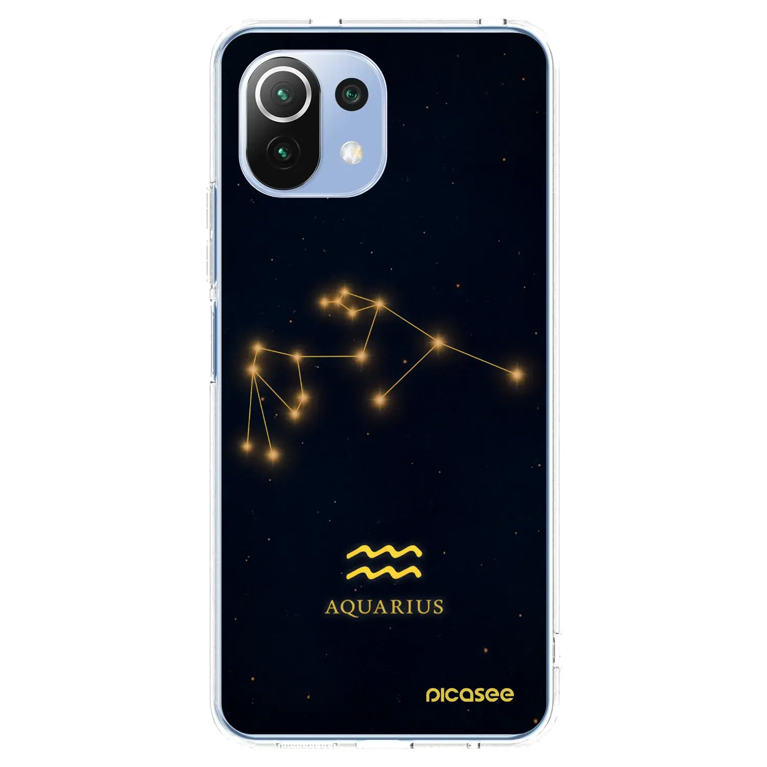 Silikonový průhledný obal pro Xiaomi Mi 11 Lite - AQUARIUS