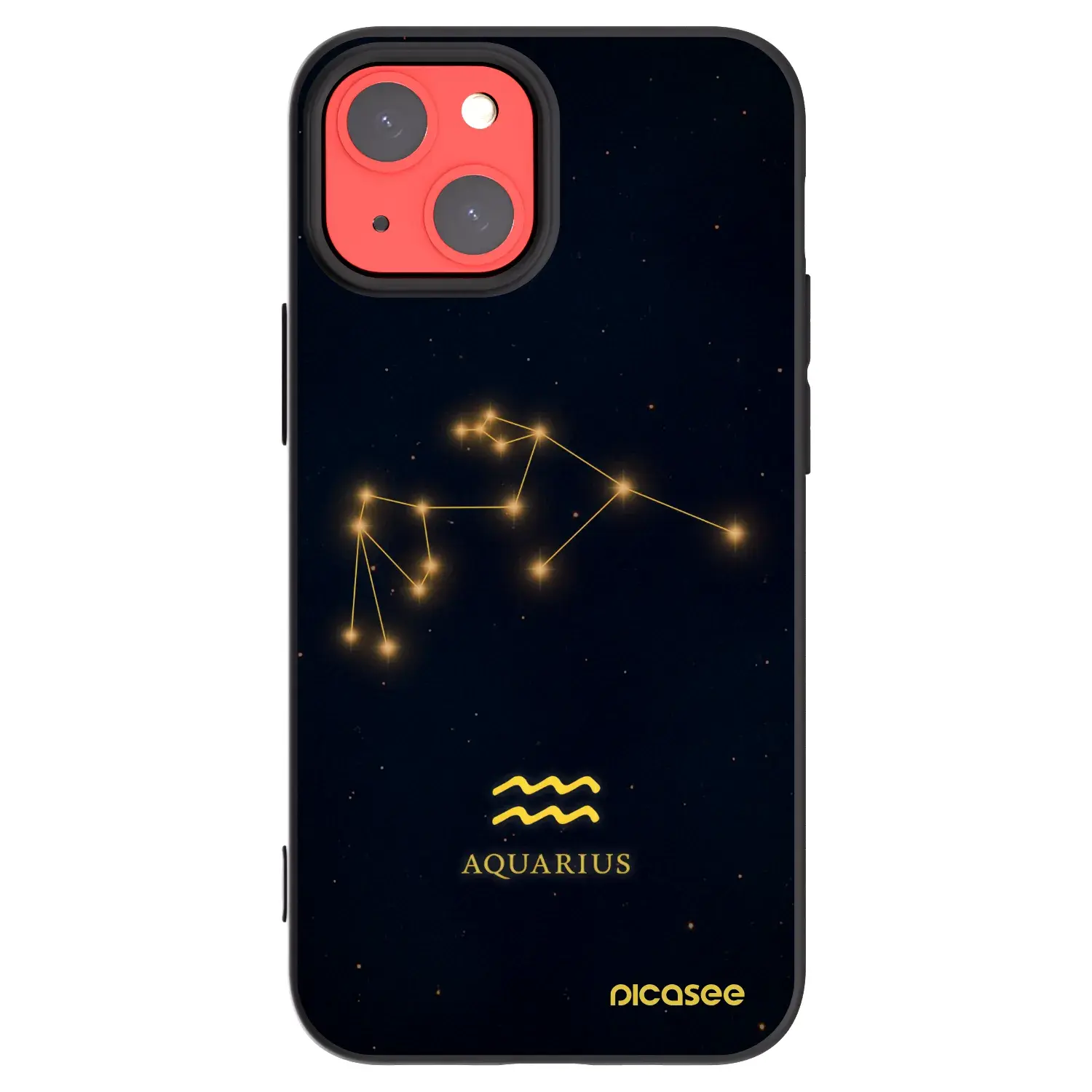 Silikonový černý obal pro Apple iPhone 13 mini - AQUARIUS
