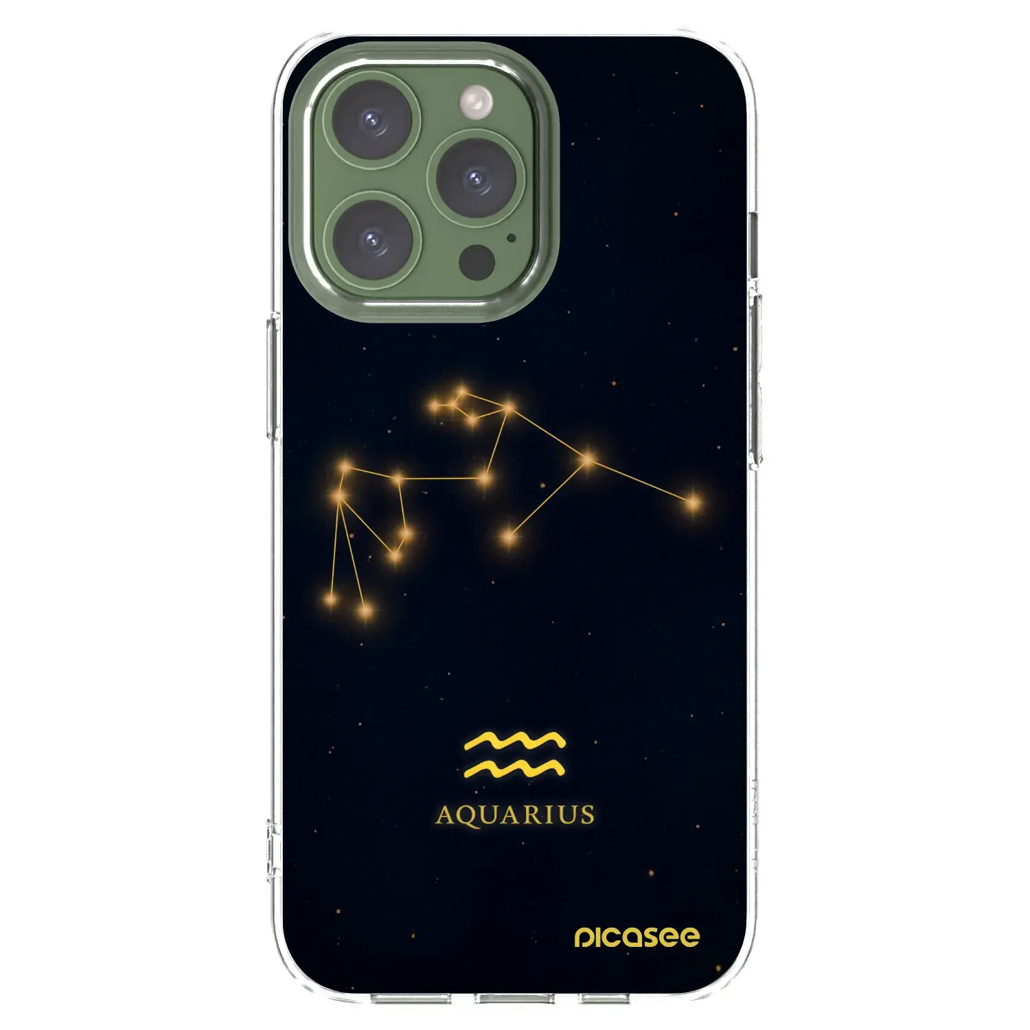 Silikonový průhledný obal pro Apple iPhone 13 Pro - AQUARIUS