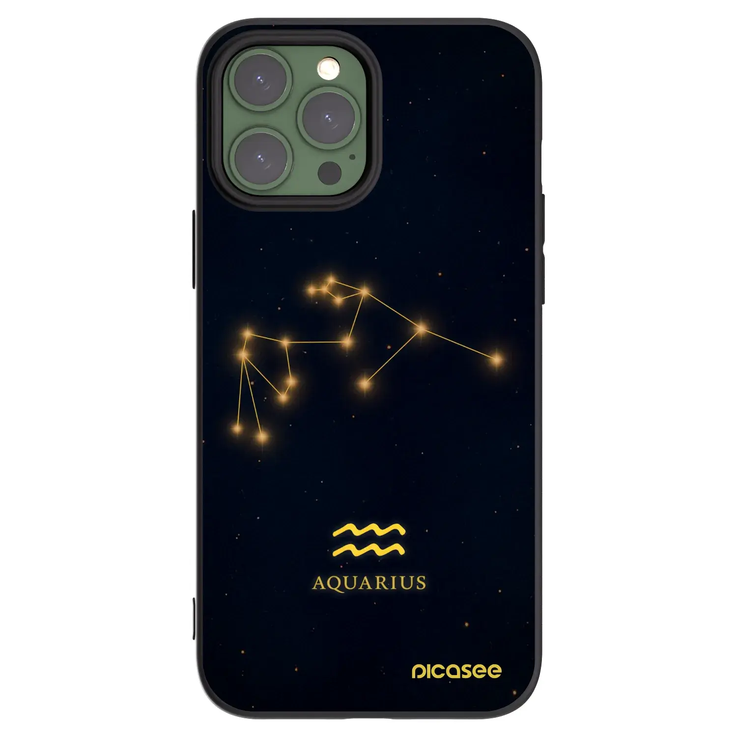 Silikonový černý obal pro Apple iPhone 13 Pro Max - AQUARIUS