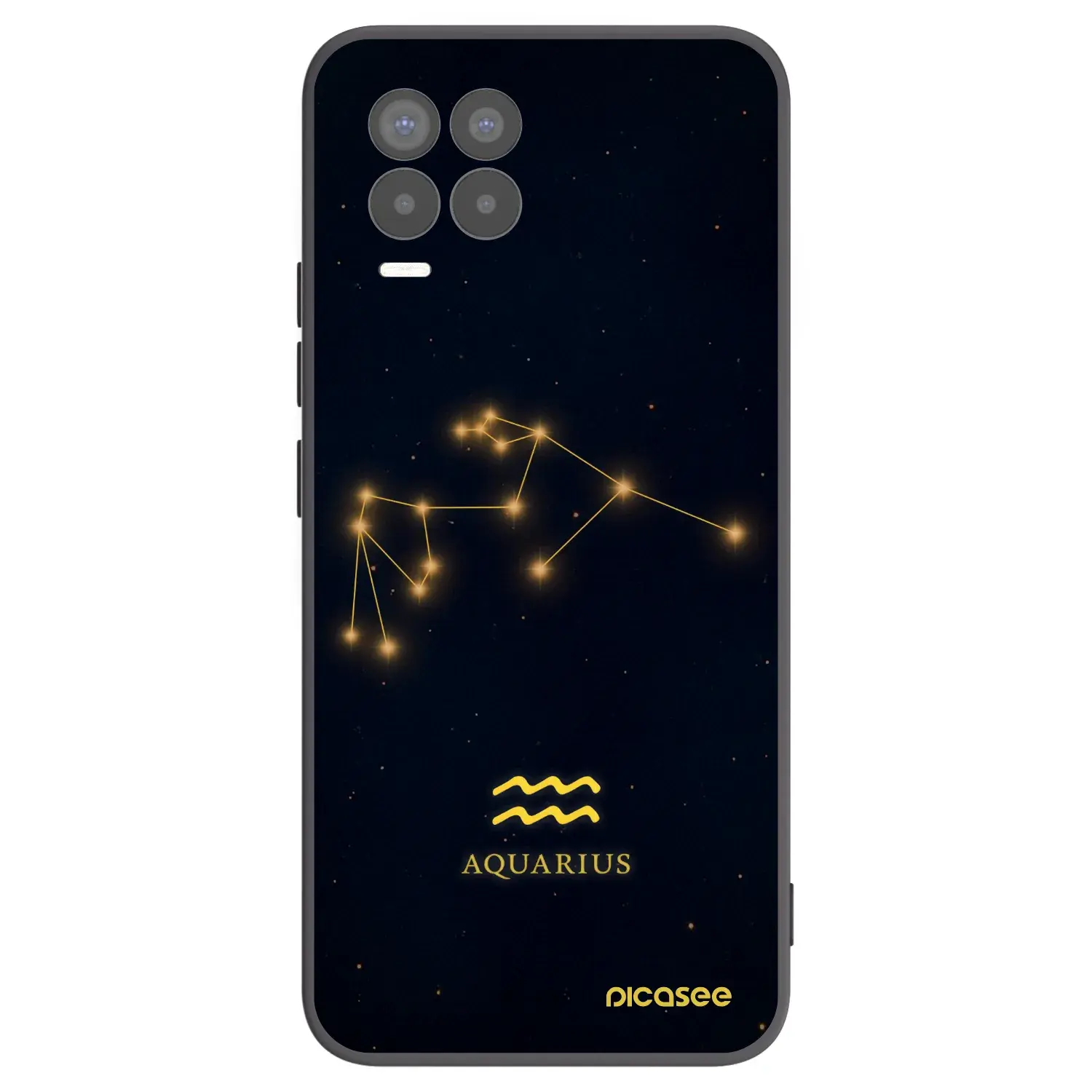 Silikonový černý obal pro Realme 8 Pro - AQUARIUS