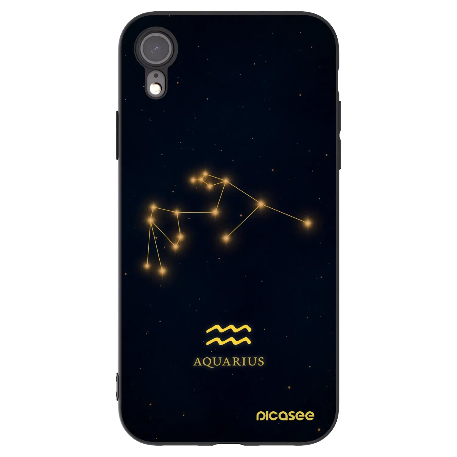 Silikonový černý obal pro Apple iPhone XR - AQUARIUS