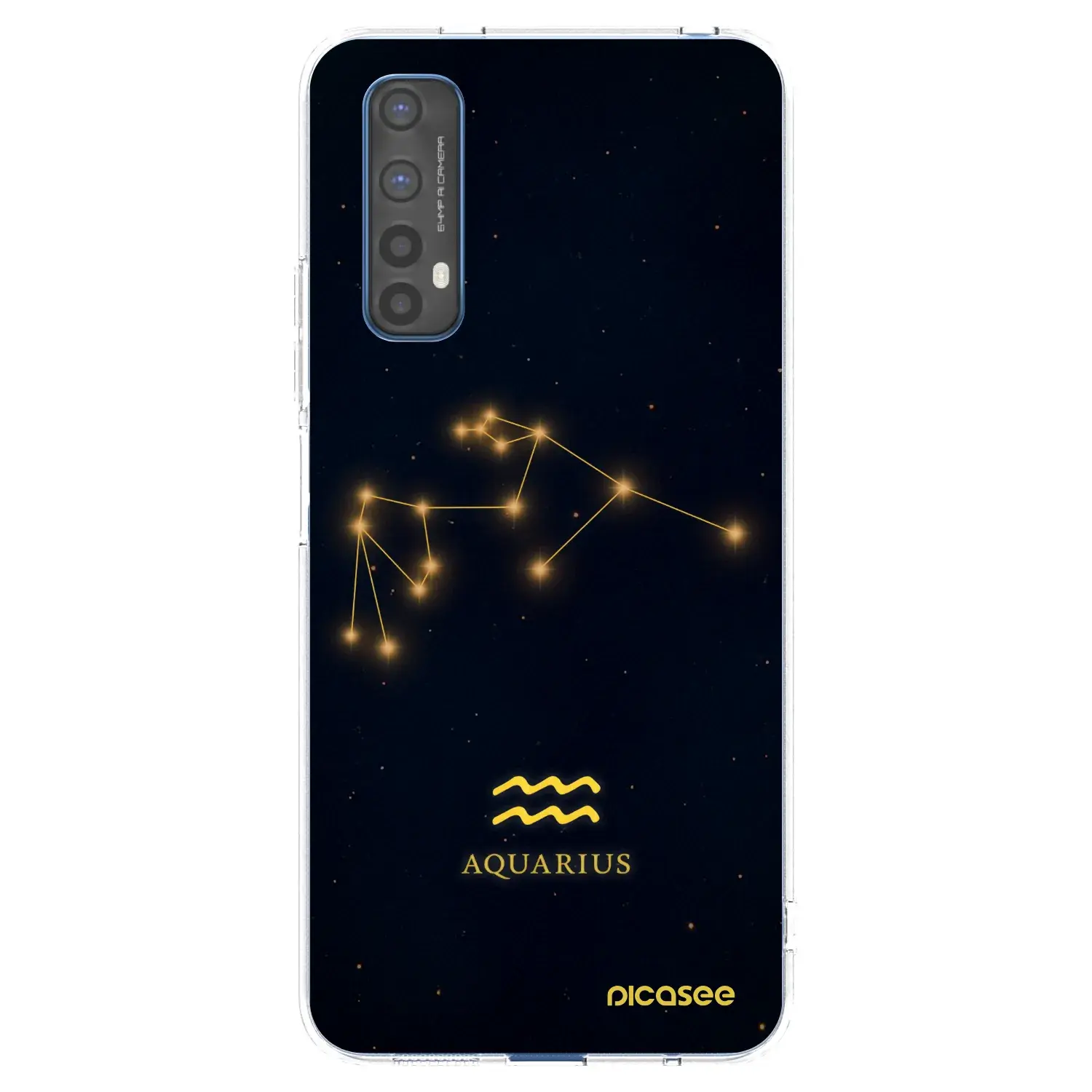 Silikonový průhledný obal pro Realme 7 - AQUARIUS