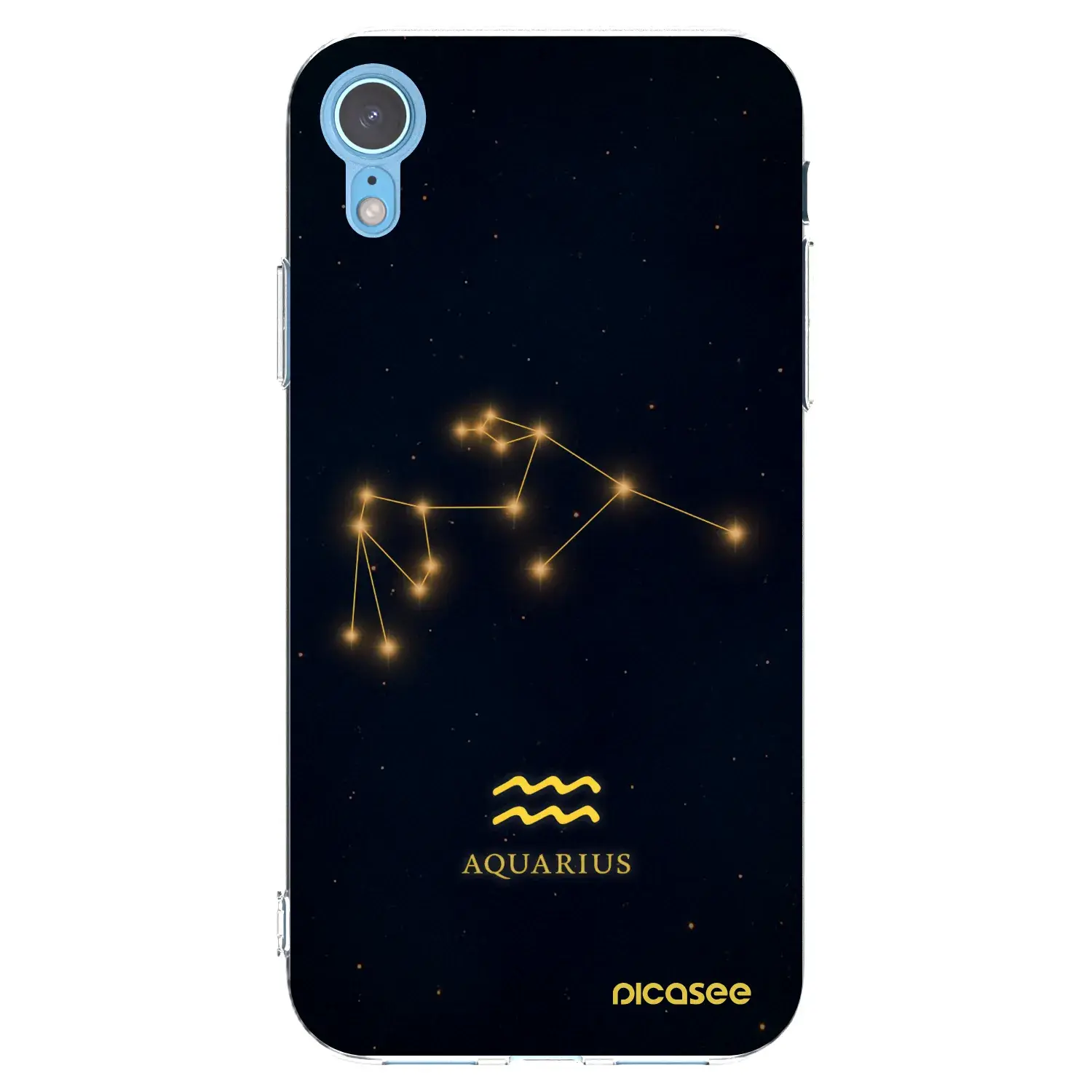 Silikonový průhledný obal pro Apple iPhone XR - AQUARIUS