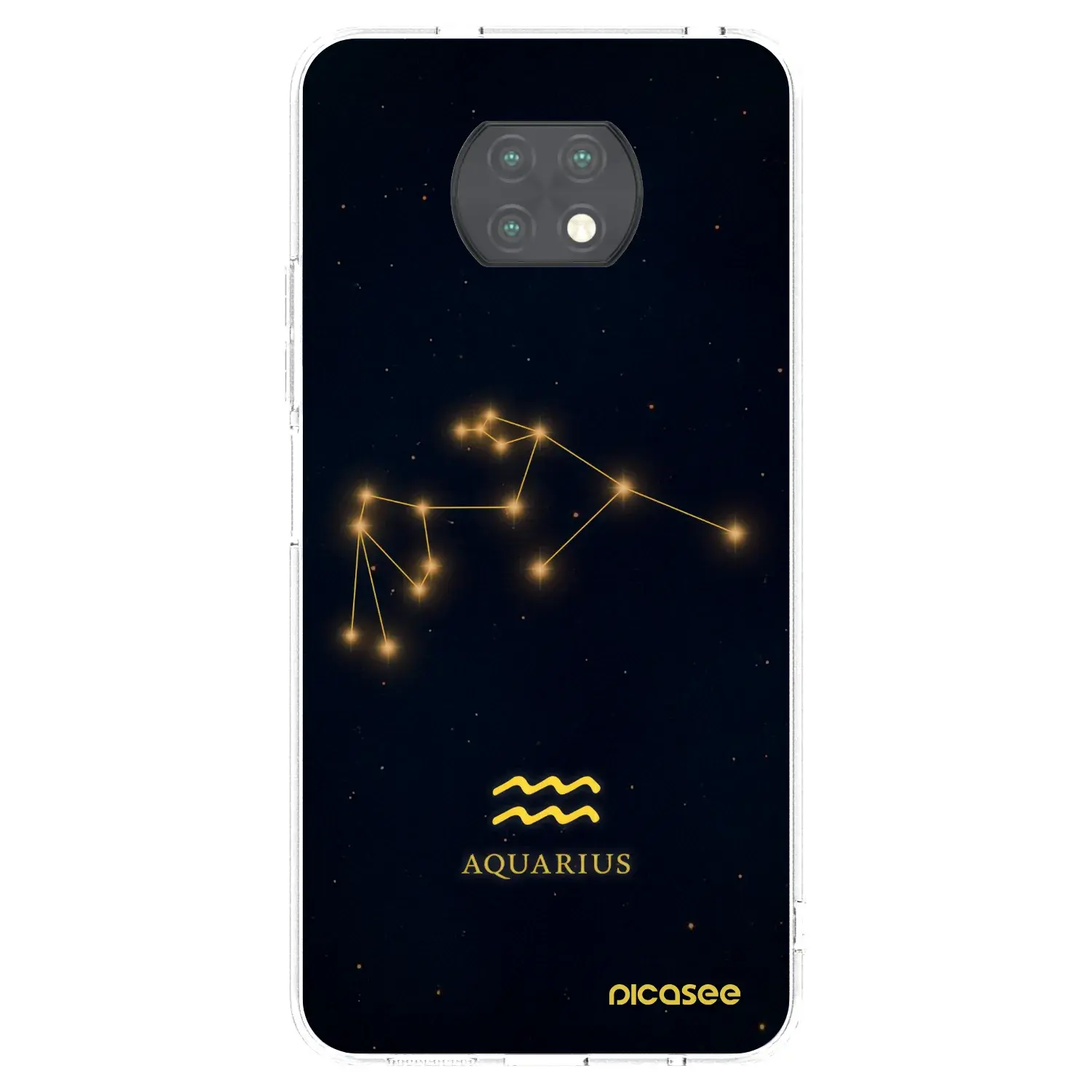 Silikonový průhledný obal pro Xiaomi Redmi Note 9T - AQUARIUS