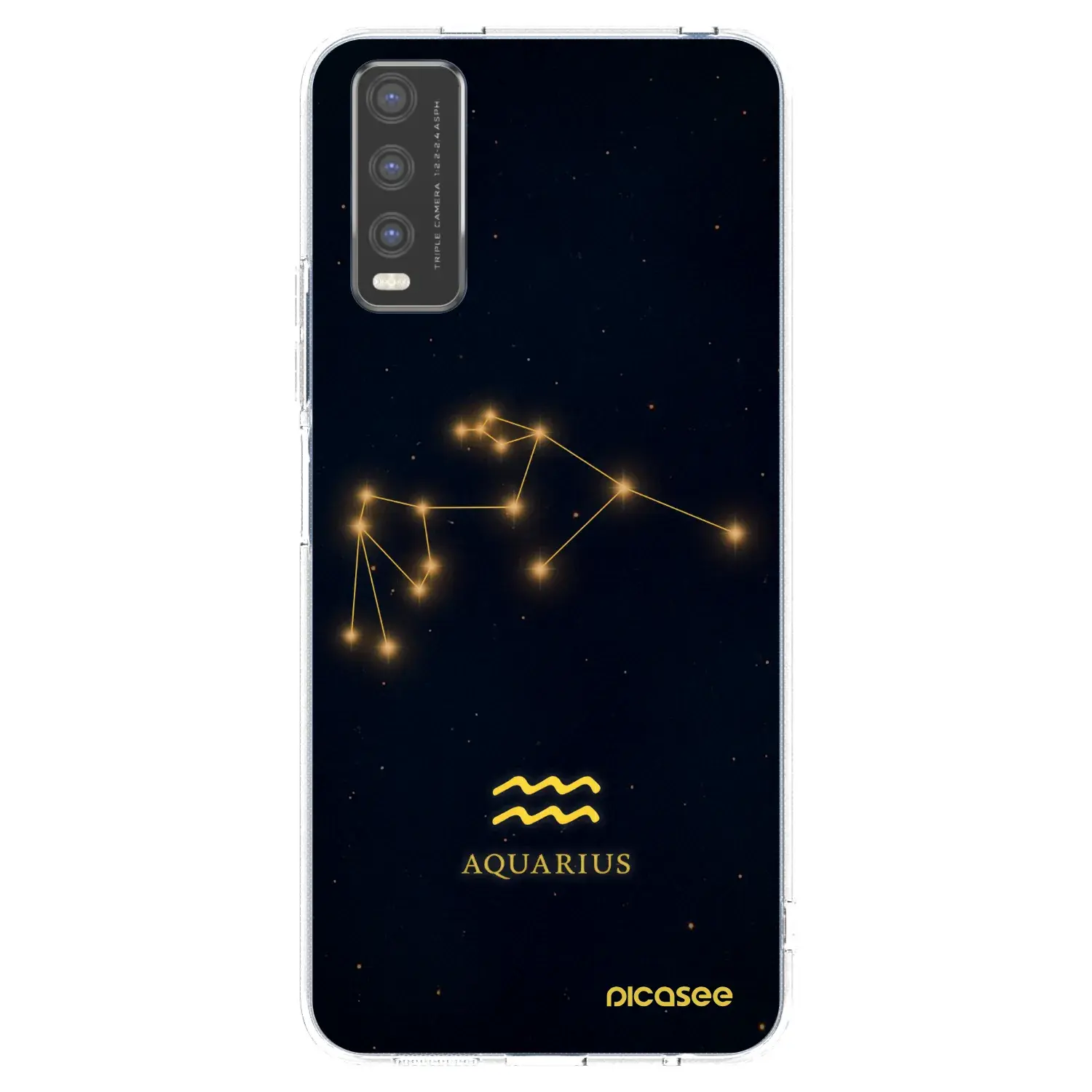 Silikonový průhledný obal pro Vivo Y20s - AQUARIUS