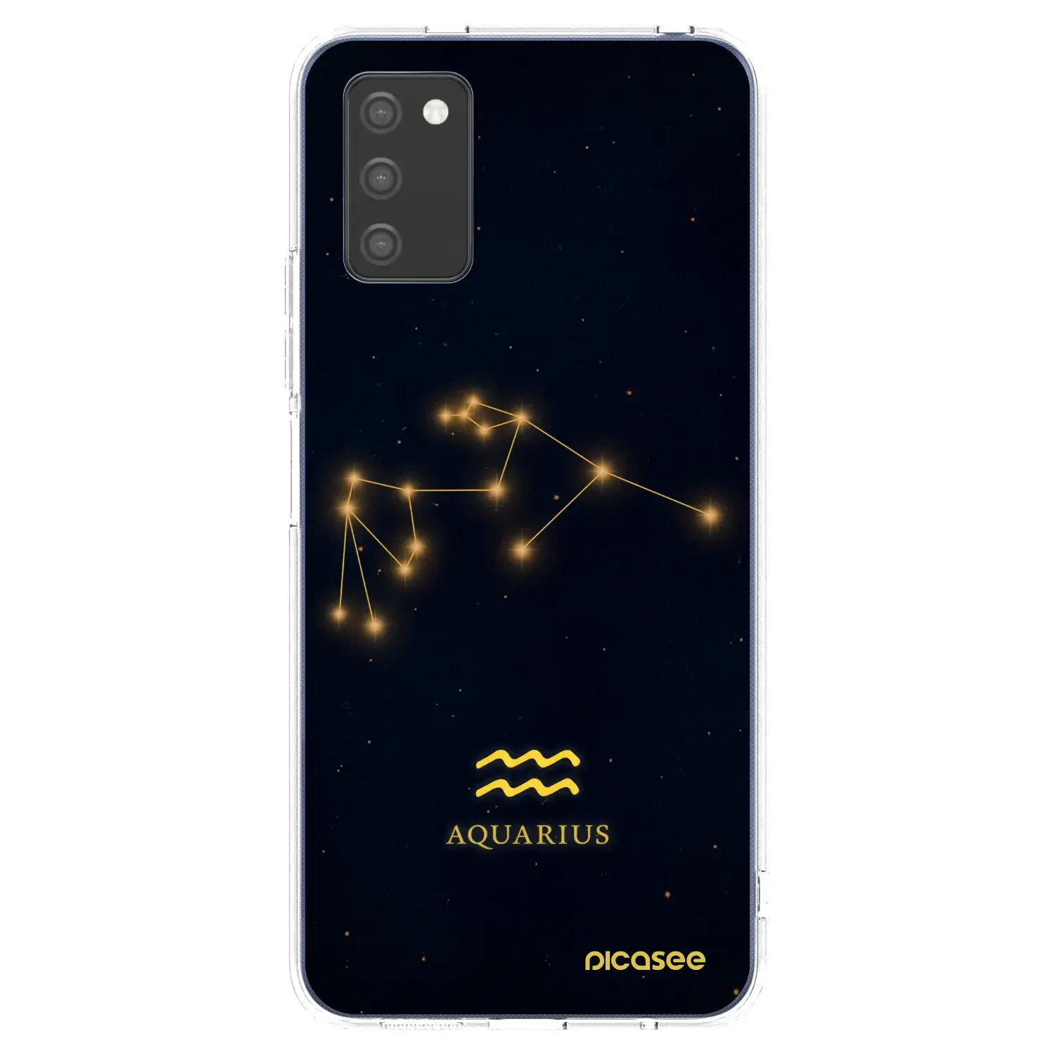 Silikonový průhledný obal pro Samsung Galaxy A03s A037G - AQUARIUS
