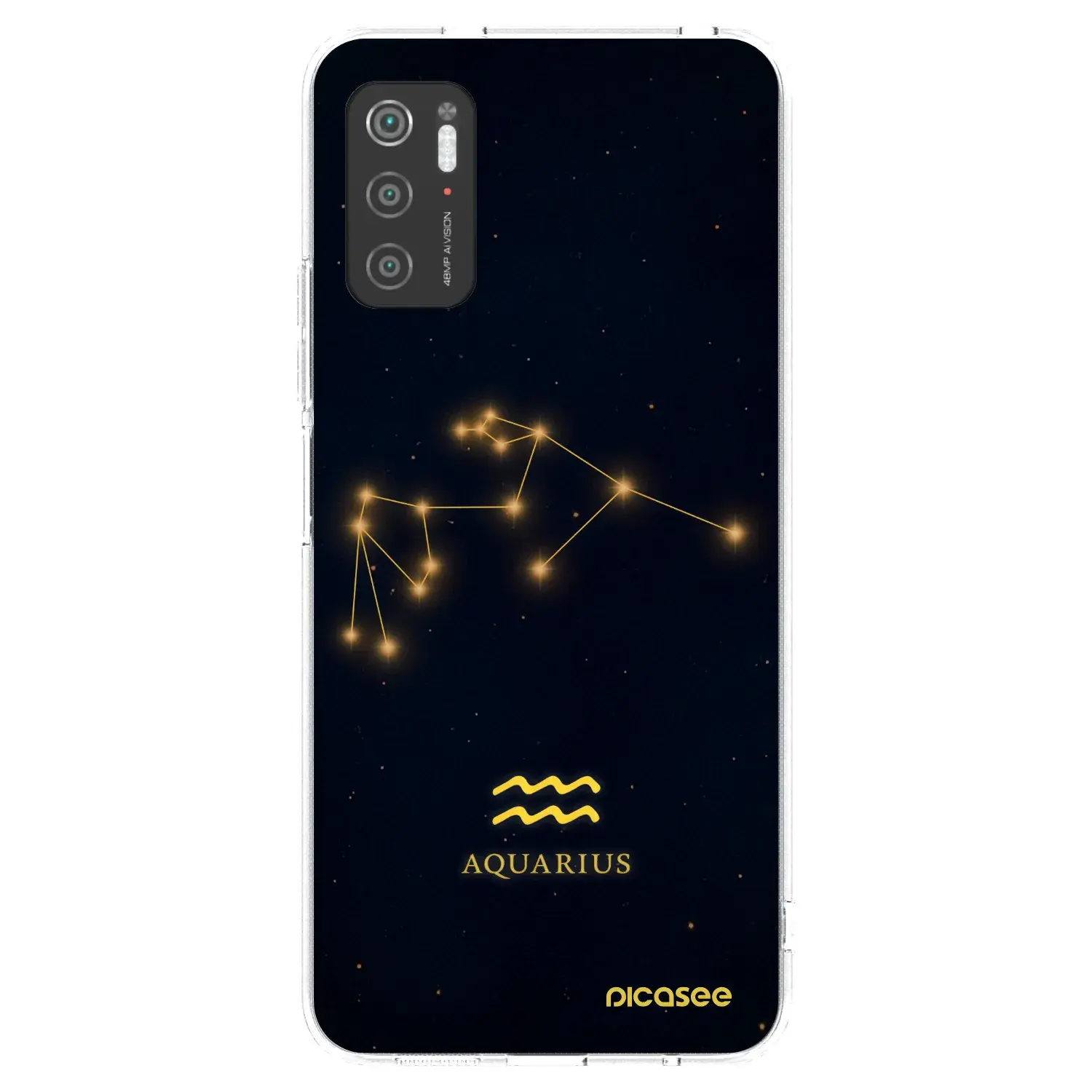 Silikonový průhledný obal pro Xiaomi Poco M3 Pro 5G - AQUARIUS