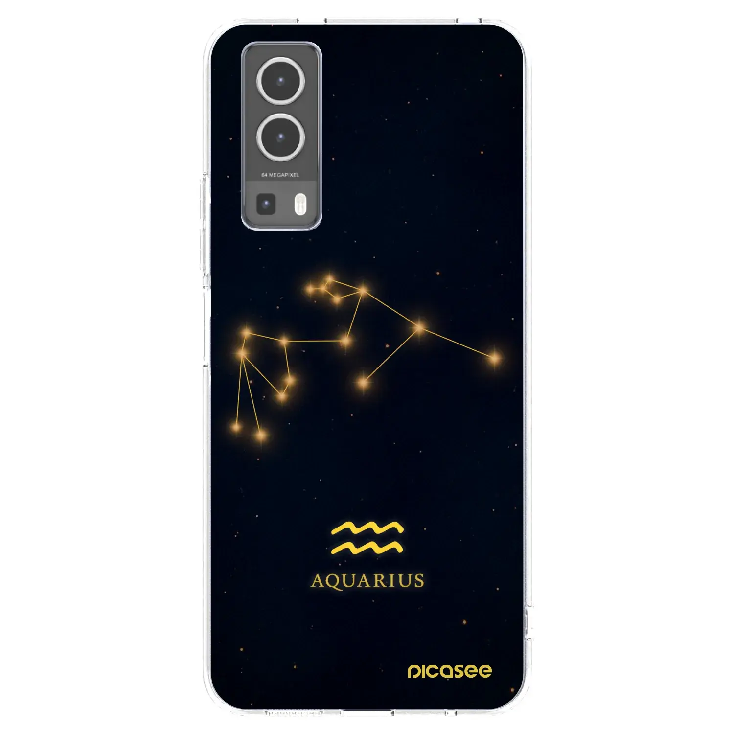 Silikonový průhledný obal pro Vivo Y72 5G - AQUARIUS