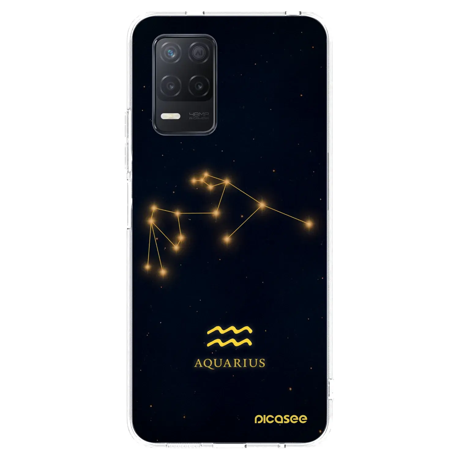 Silikonový průhledný obal pro Realme 8 5G - AQUARIUS