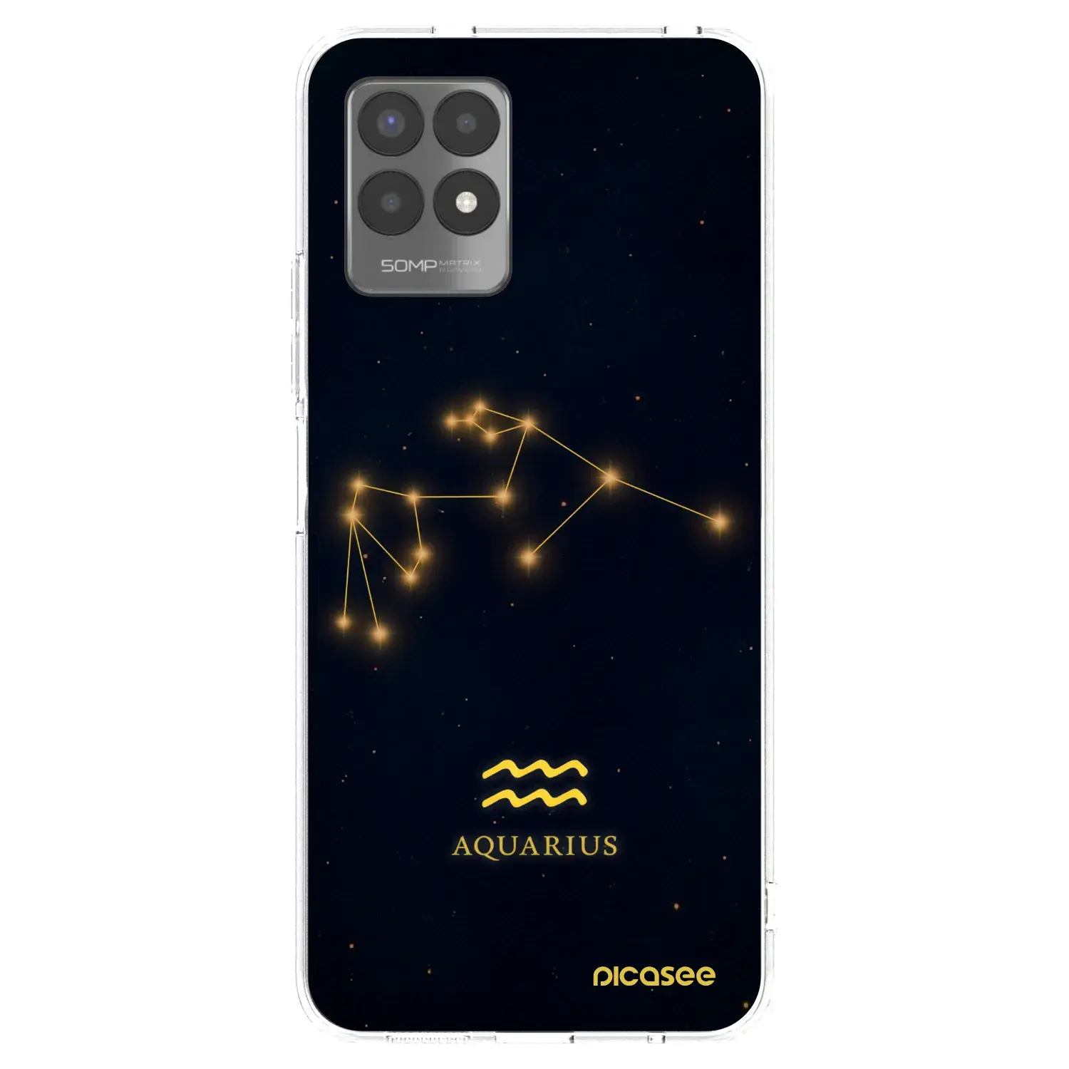 Silikonový průhledný obal pro Realme 8i - AQUARIUS