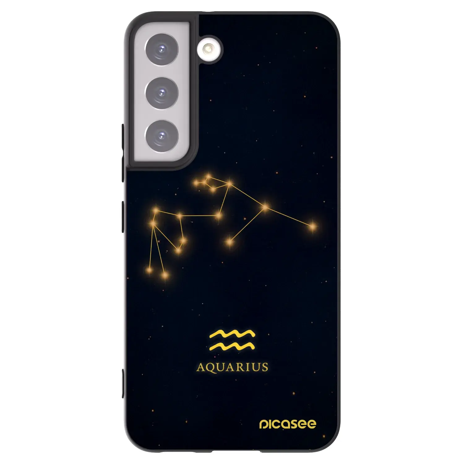 Silikonový černý obal pro Samsung Galaxy S22 5G - AQUARIUS