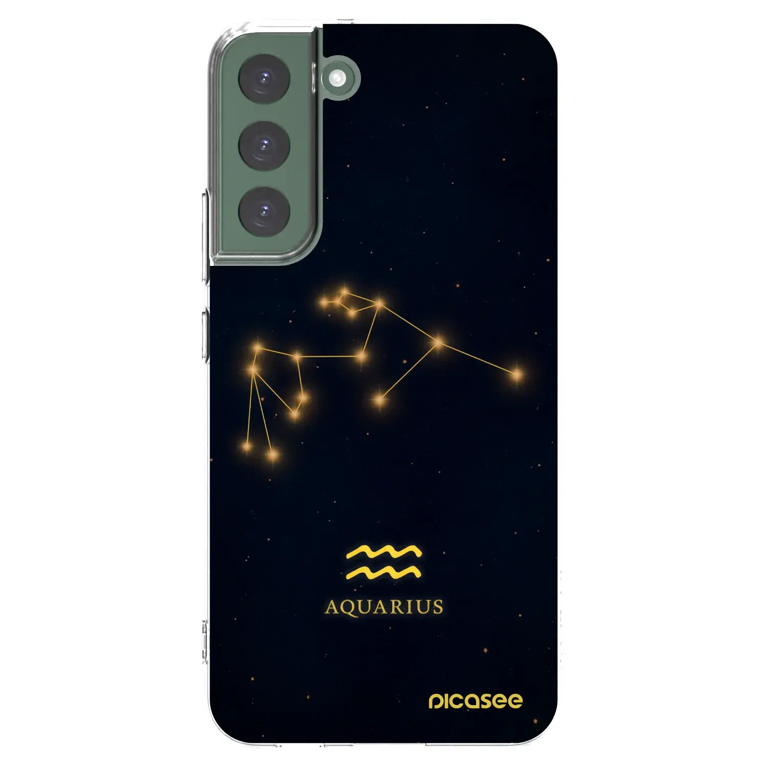 Silikonový průhledný obal pro Samsung Galaxy S22+ 5G - AQUARIUS