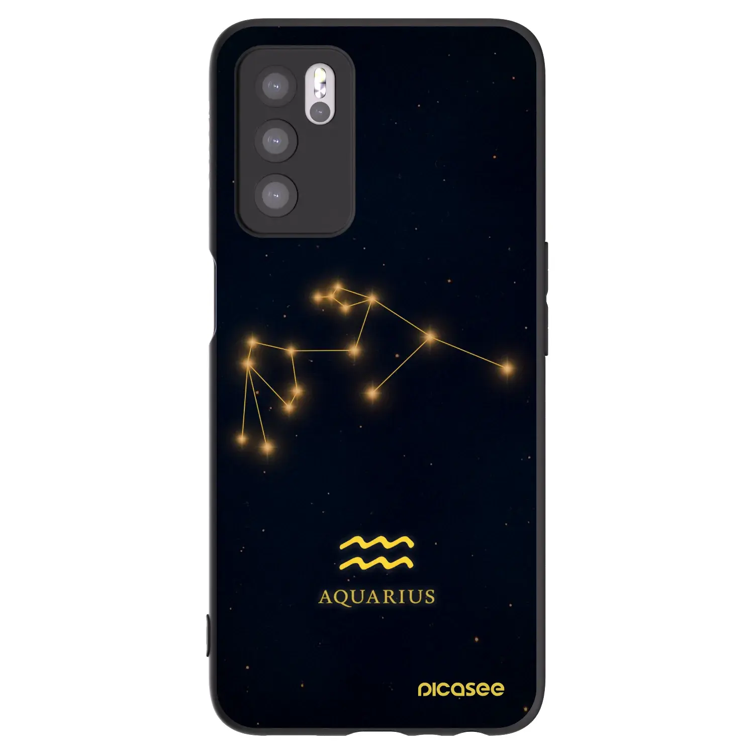 Silikonový černý obal pro OPPO A16 - AQUARIUS