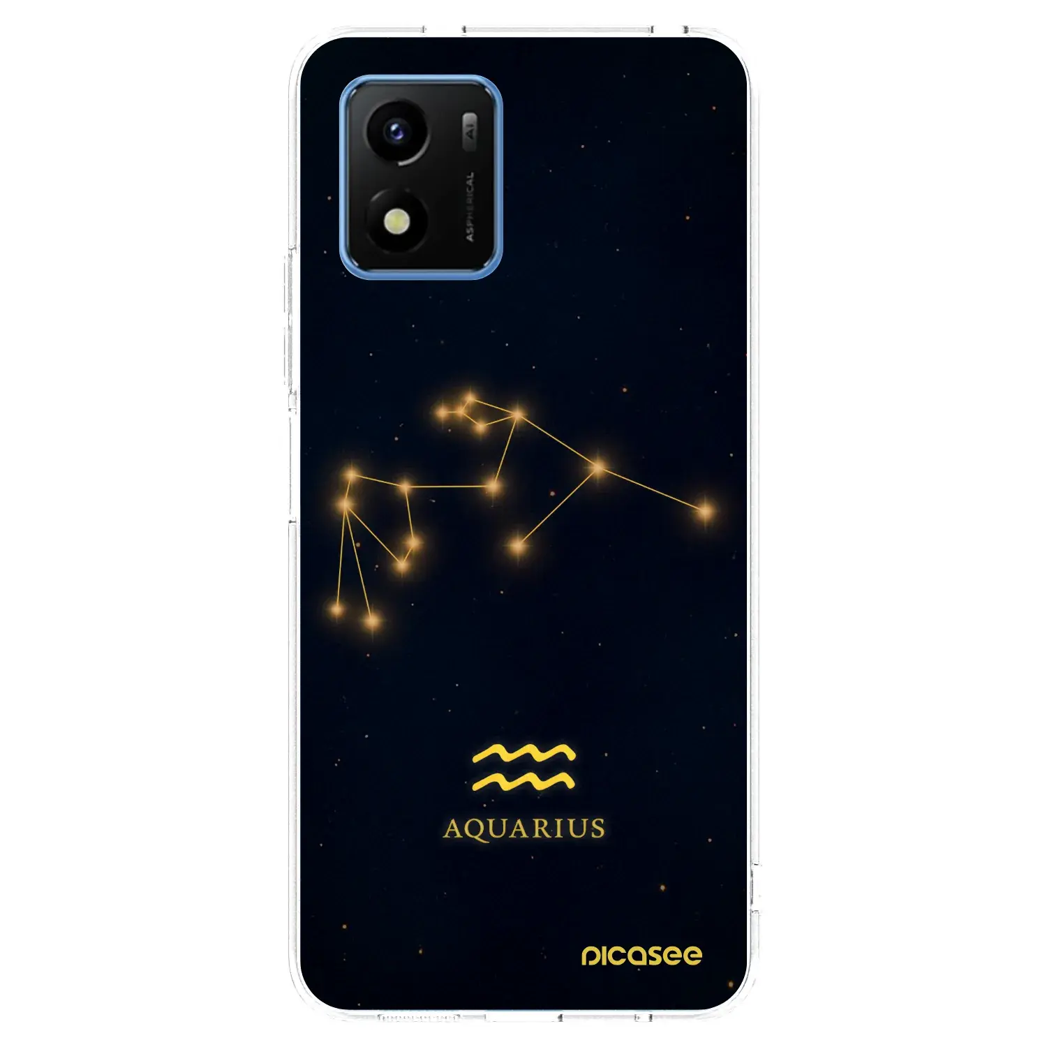 Silikonový průhledný obal pro Vivo Y01 - AQUARIUS