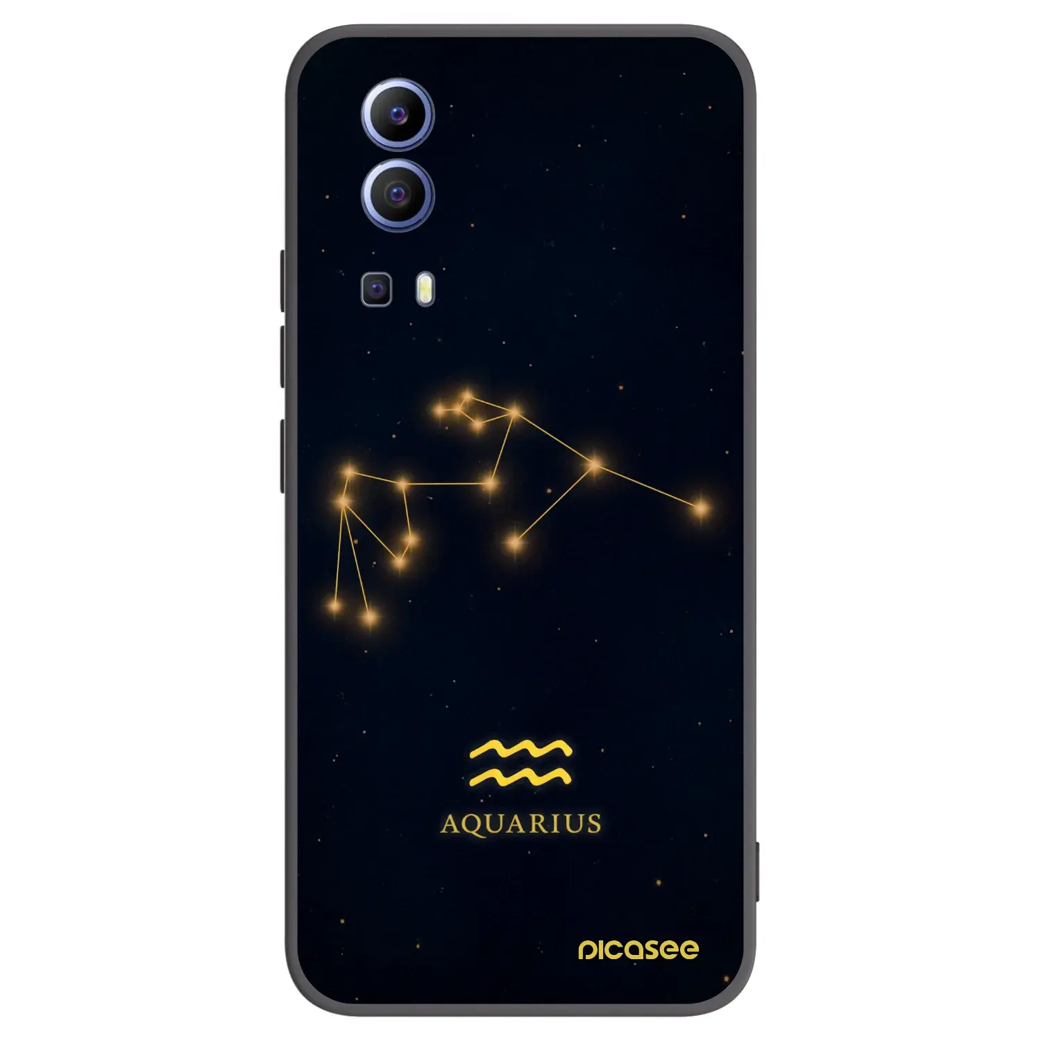 Silikonový černý obal pro Vivo Y52 5G - AQUARIUS